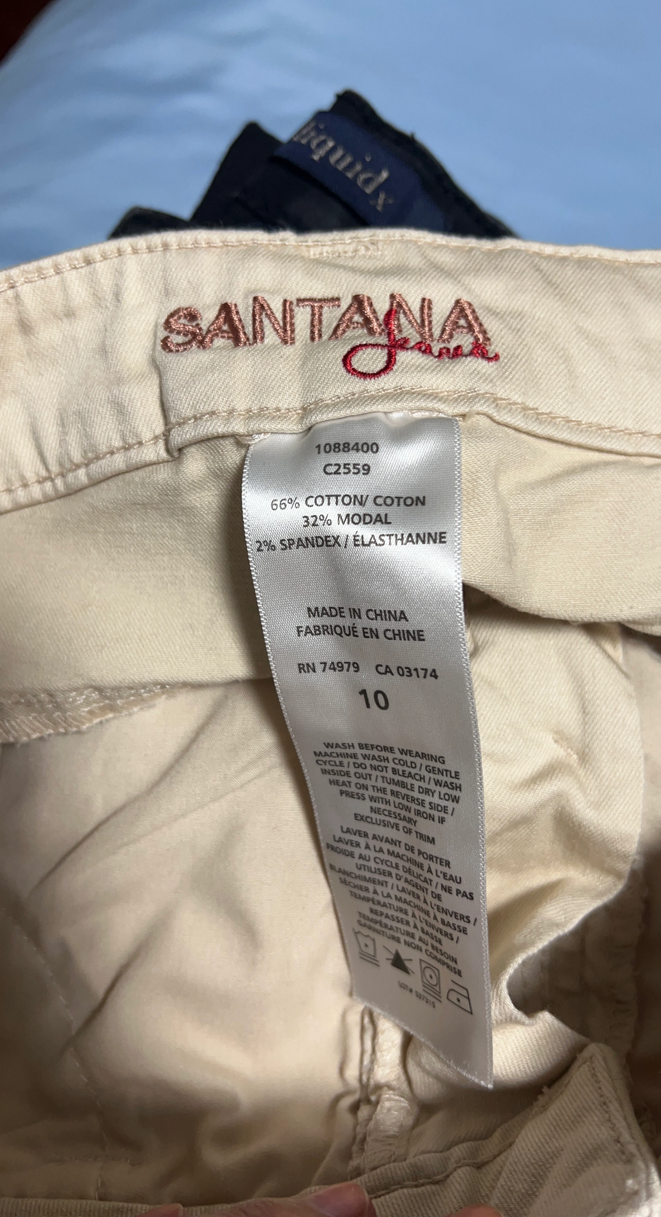Santana Jeans Beige Pants Size 10 - photo 4