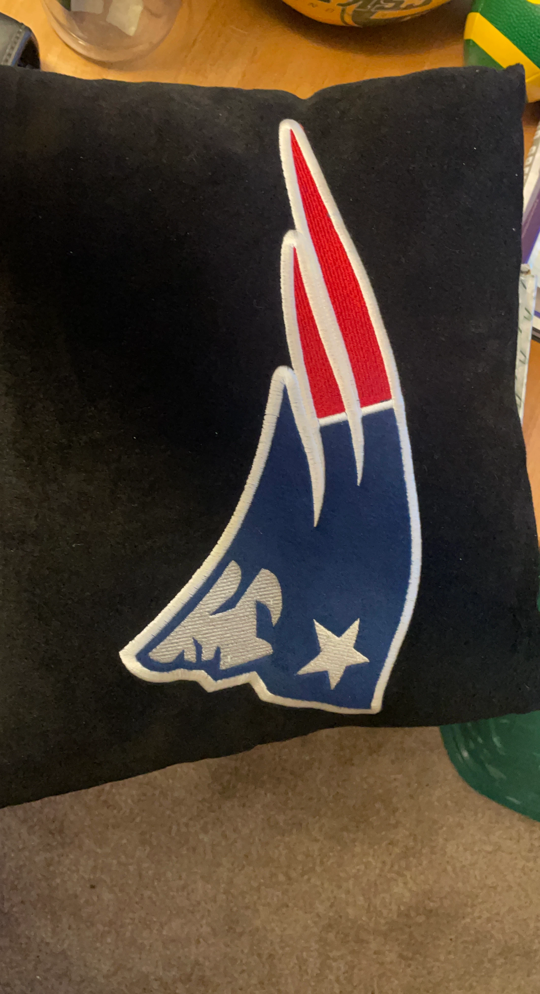 New England Patriots Felt Decorative Pillow