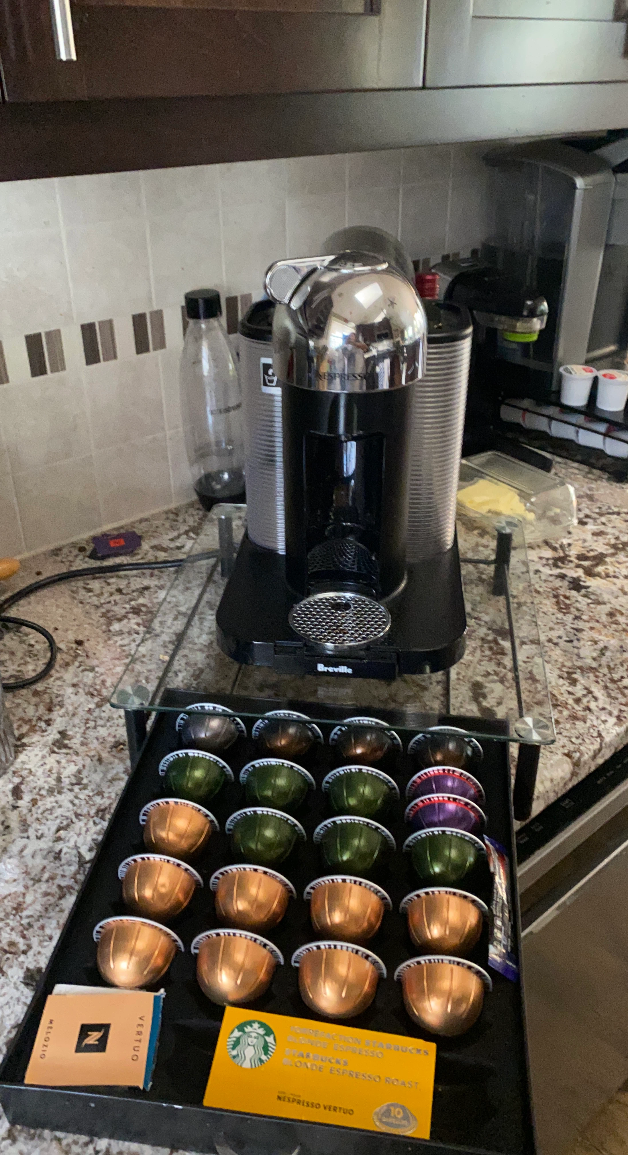 Breville Nespresso Vertuo Coffee Machine with Capsule Holder