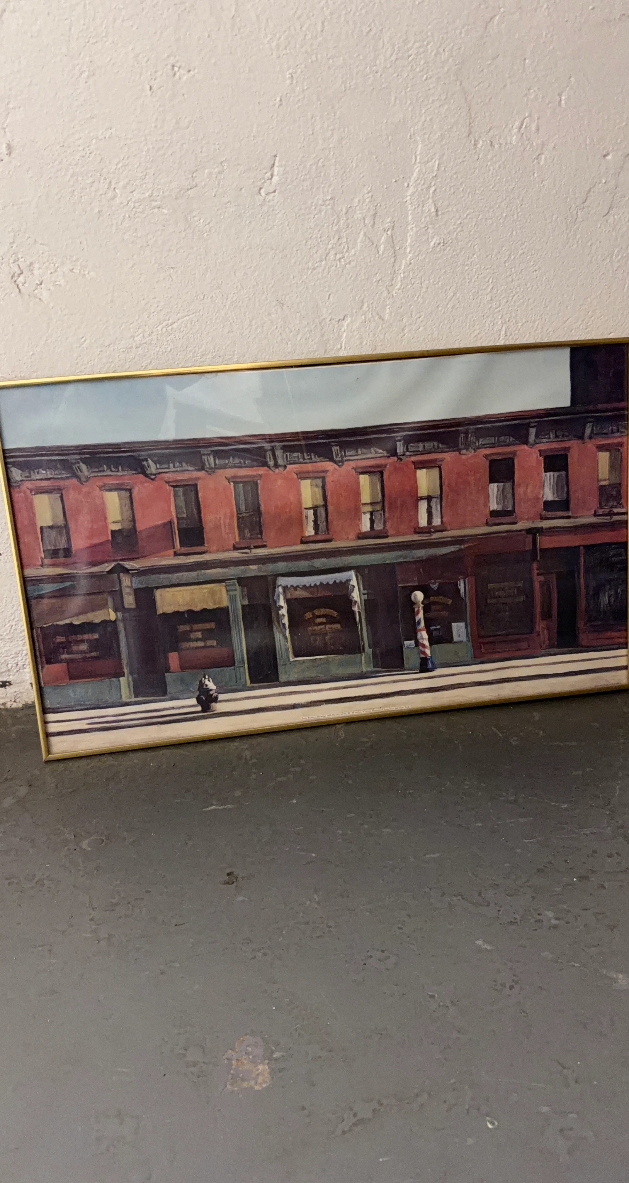 Early Sunday Morning Print by Edward Hopper