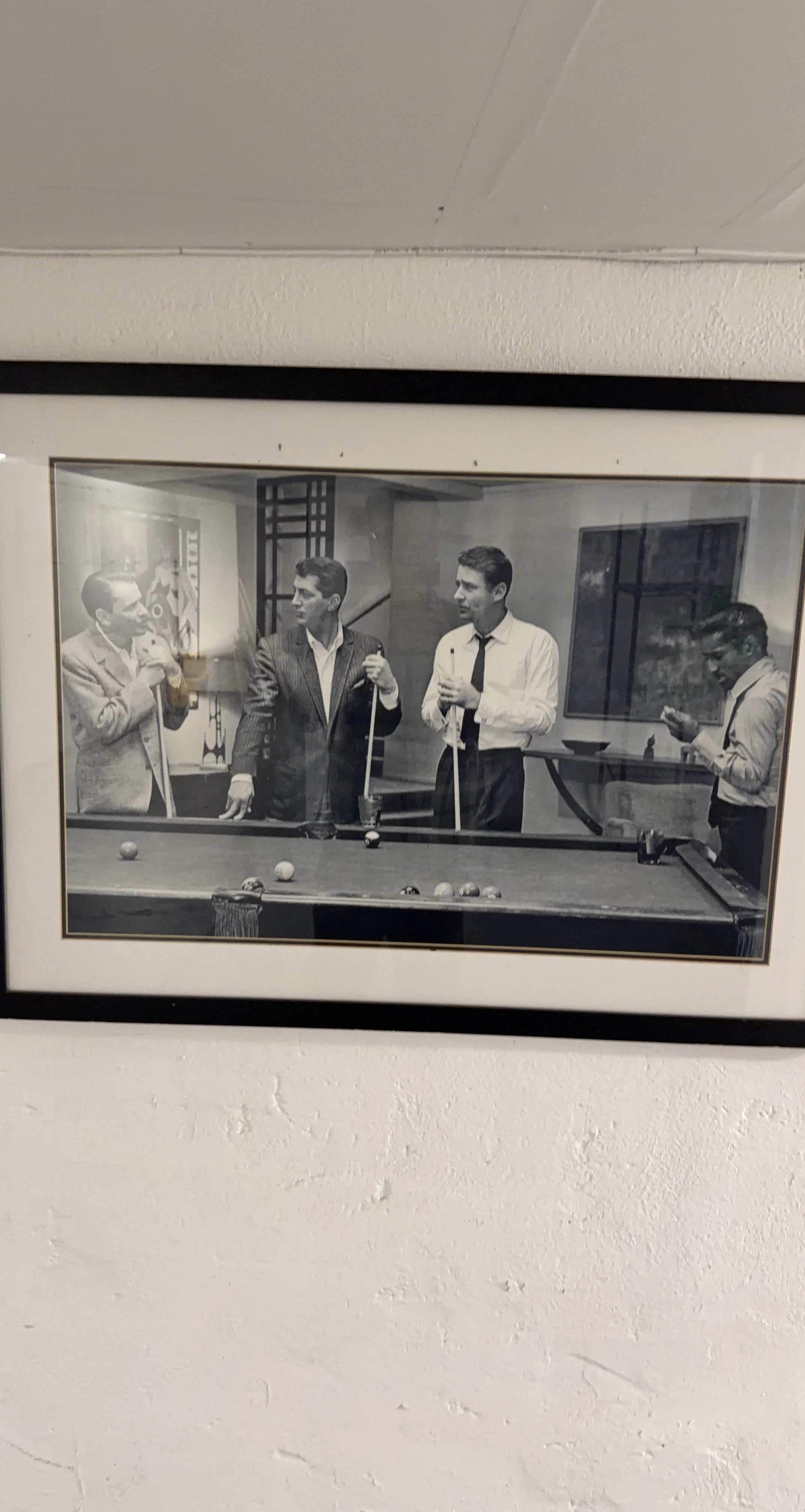 Rat Pack Pool Table Framed Print