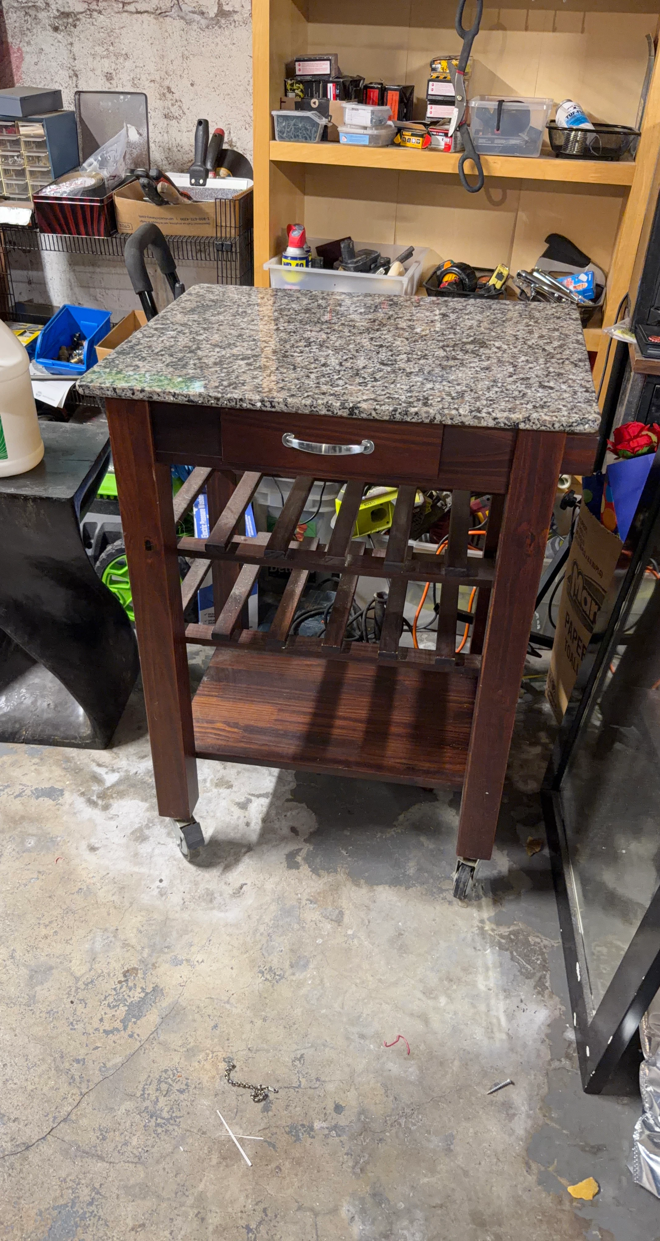 Kitchen Island with Granite Top
