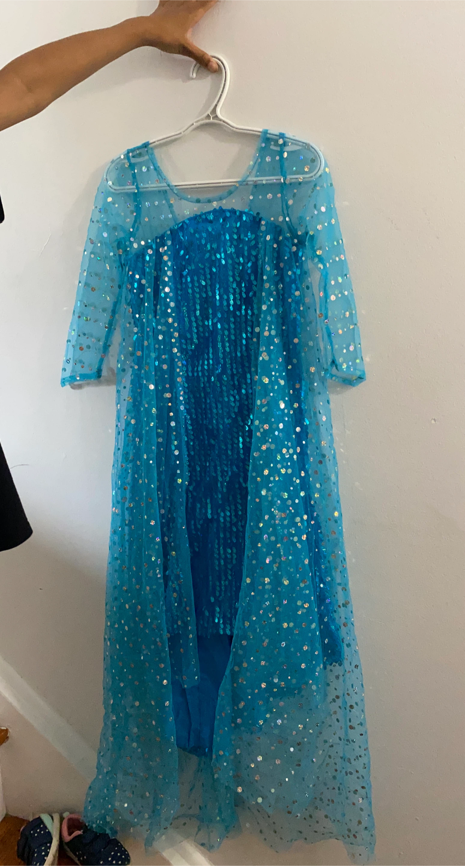 Blue Sequin Elsa Costume Dress
