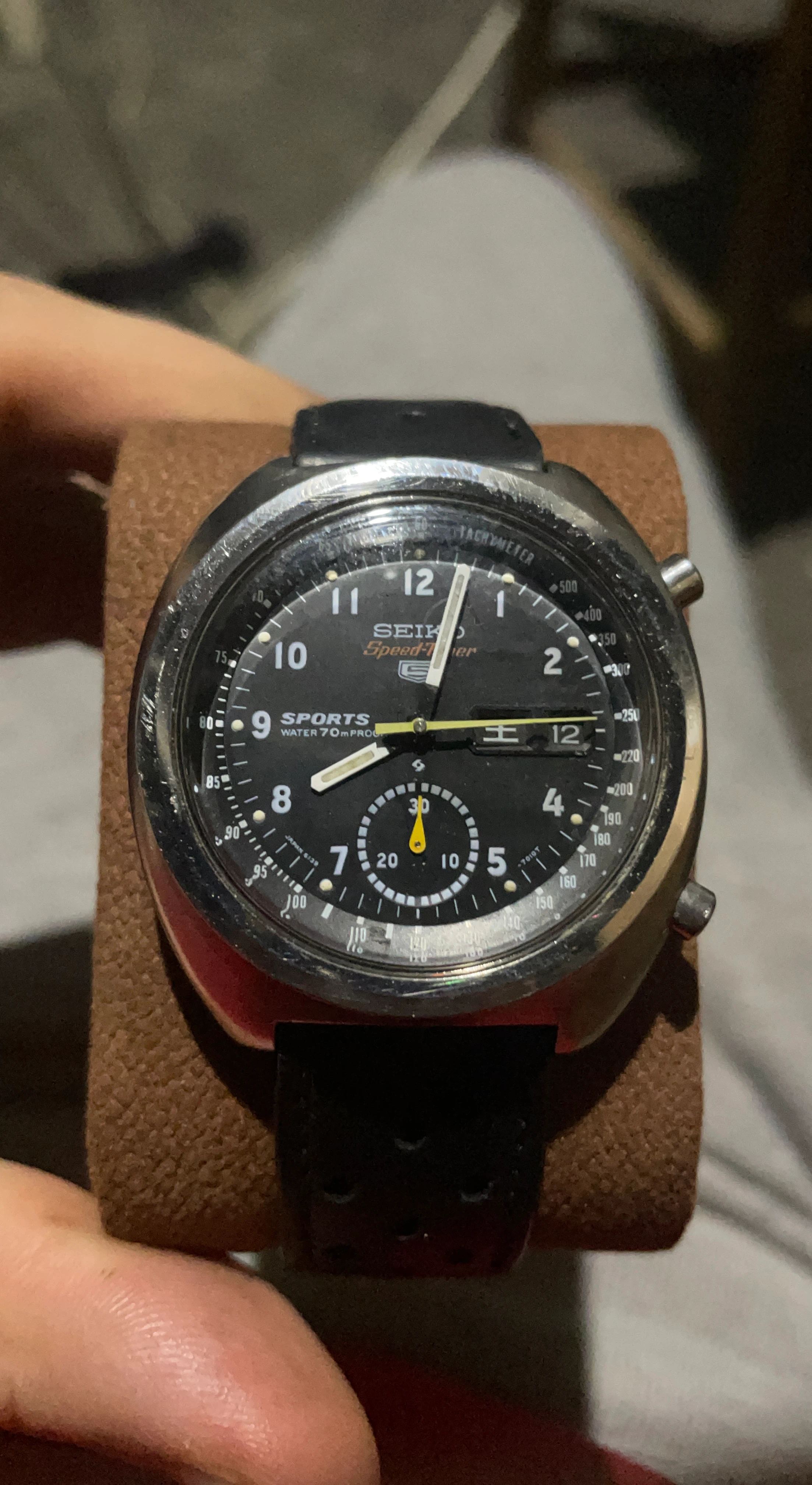 Vintage Seiko 5 Sports Speed-Timer Watch