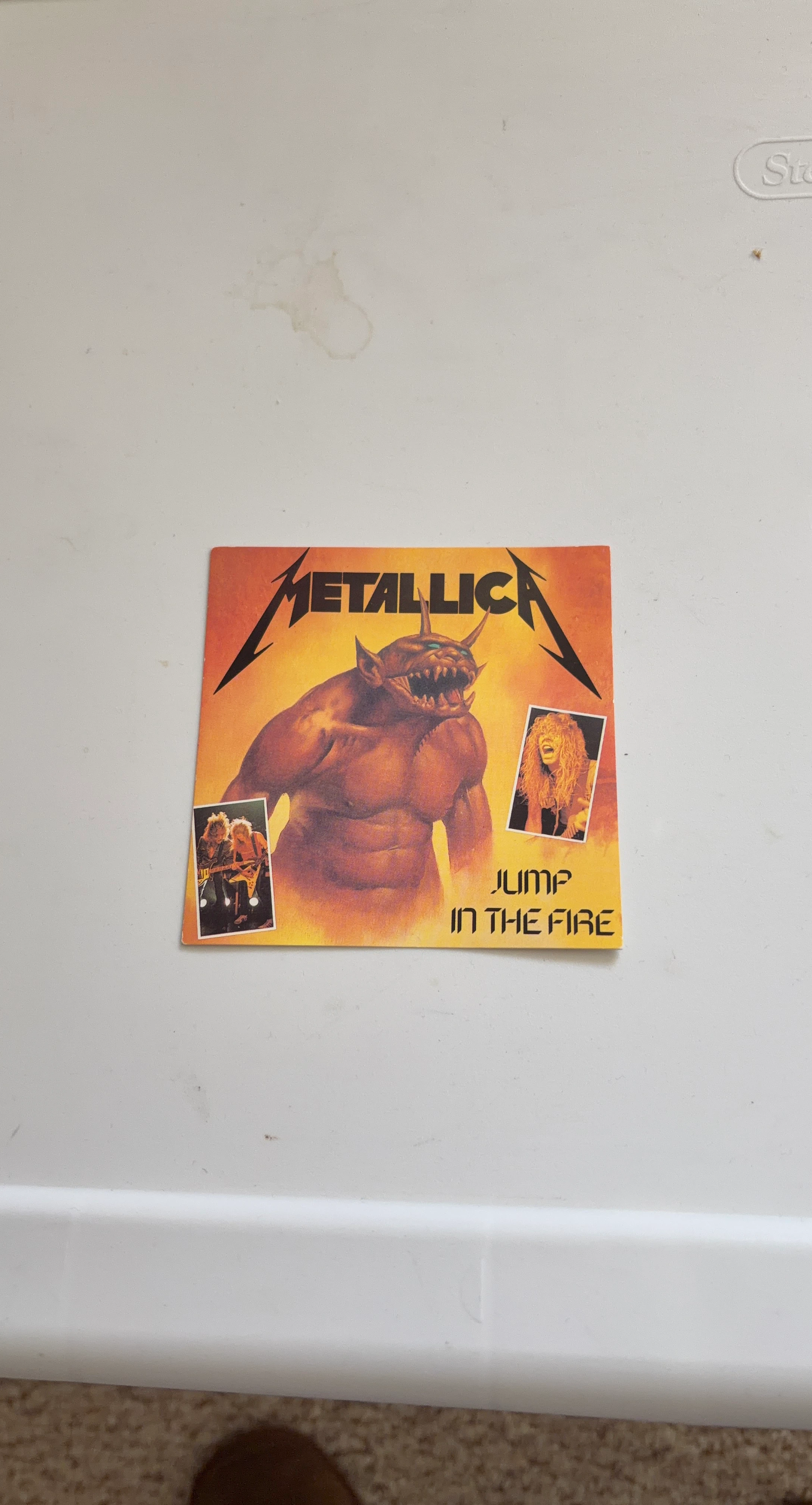 Metallica Jump in the Fire sleeve insert