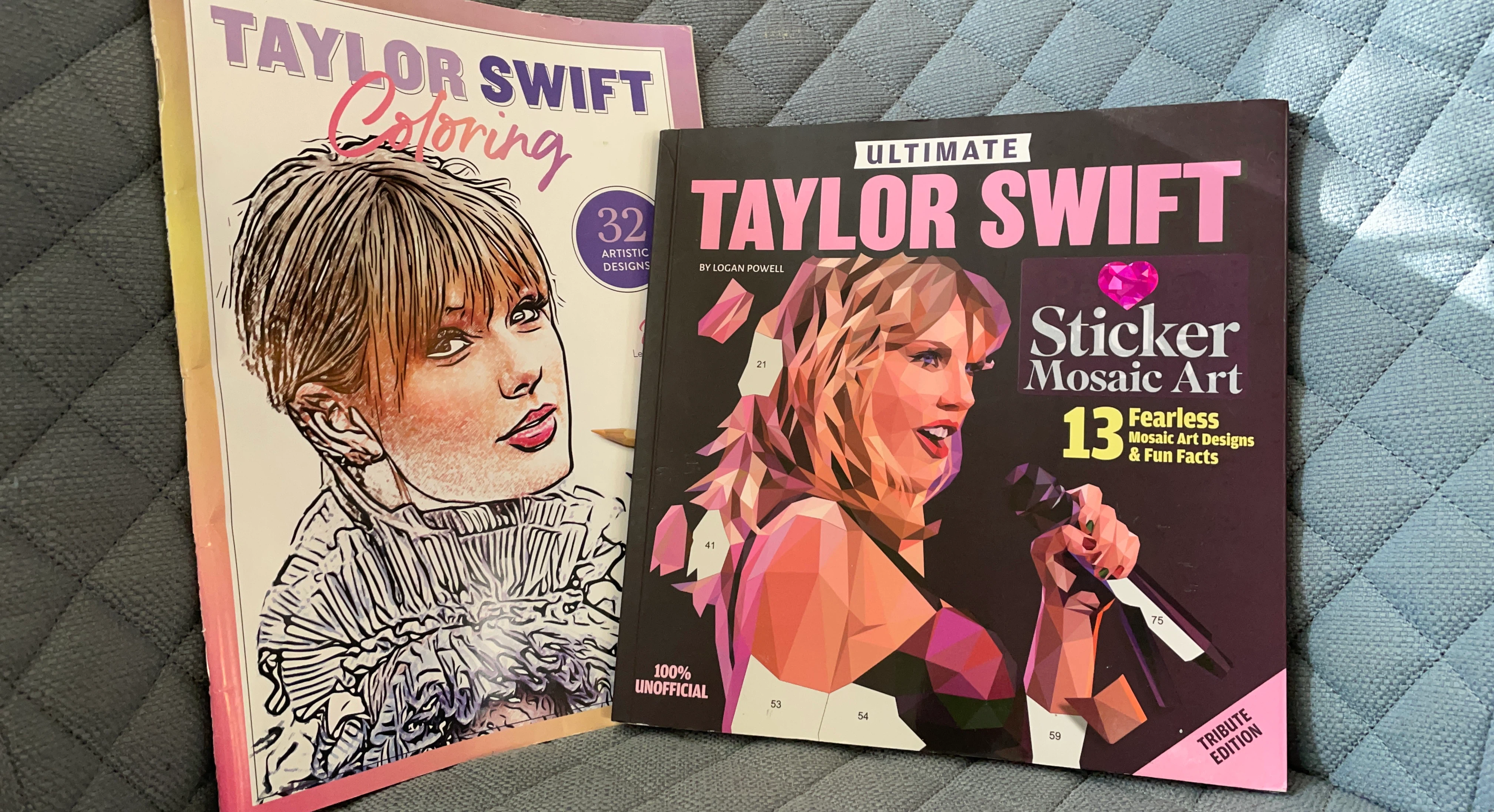 Taylor Swift Colouring and Sticker Mosaic Art Books
