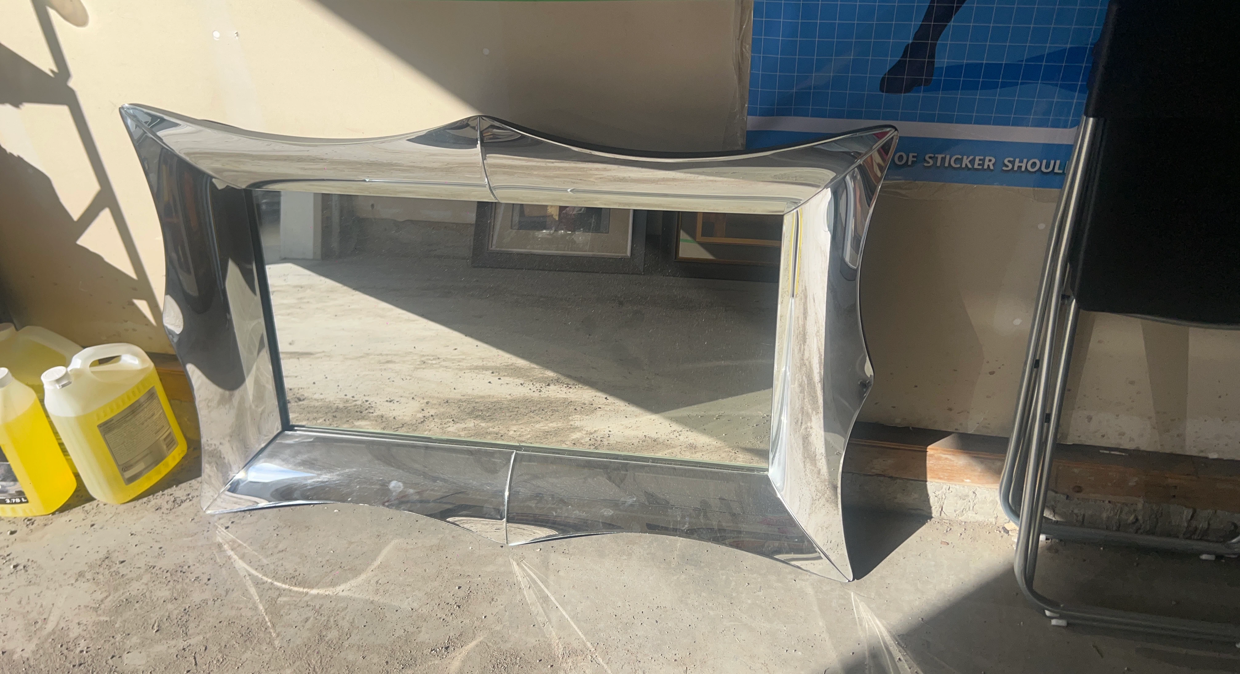 Chrome Framed Decorative Mirror
