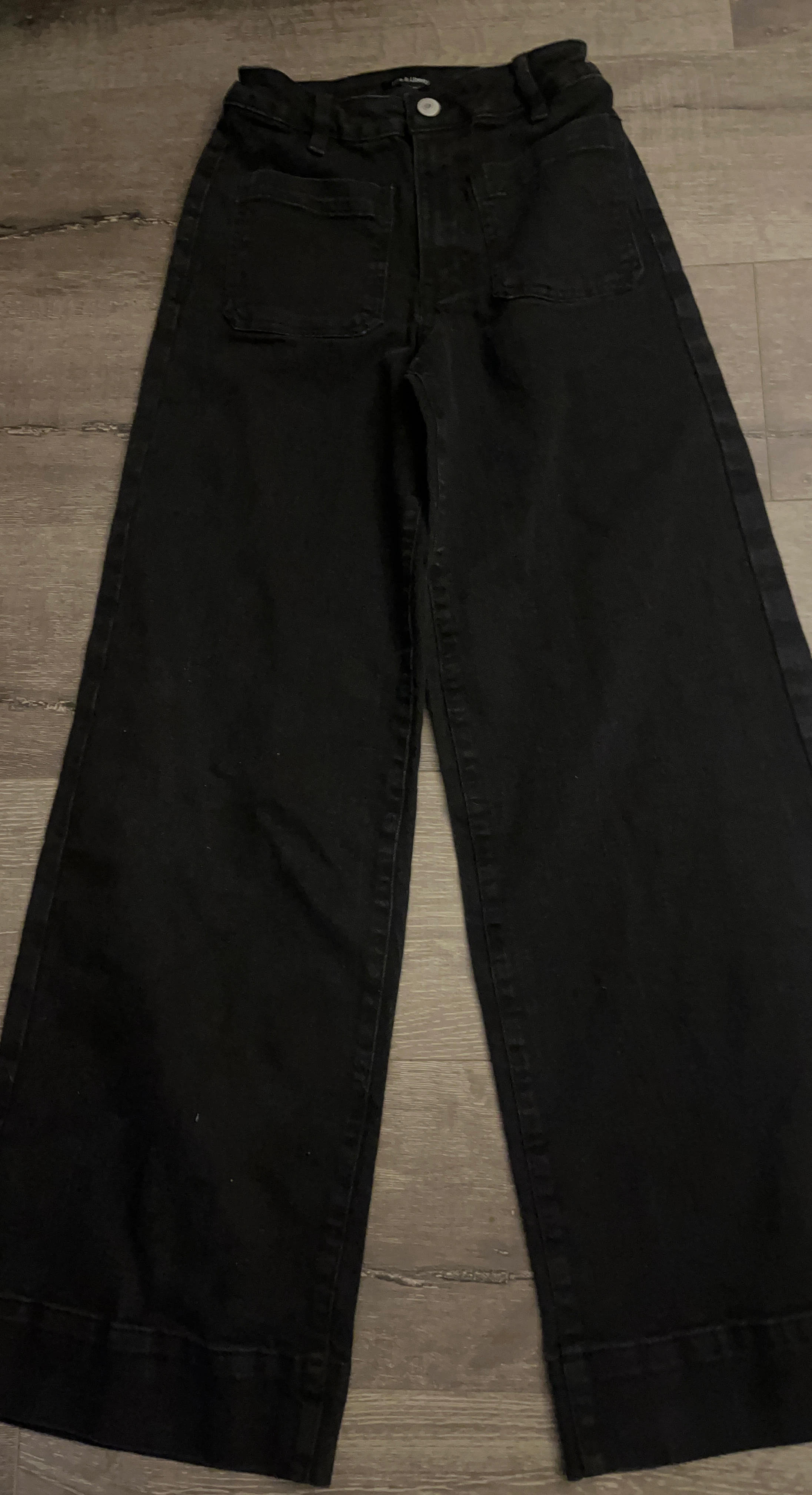 Faith and Liberty Black Wide Leg Jeans