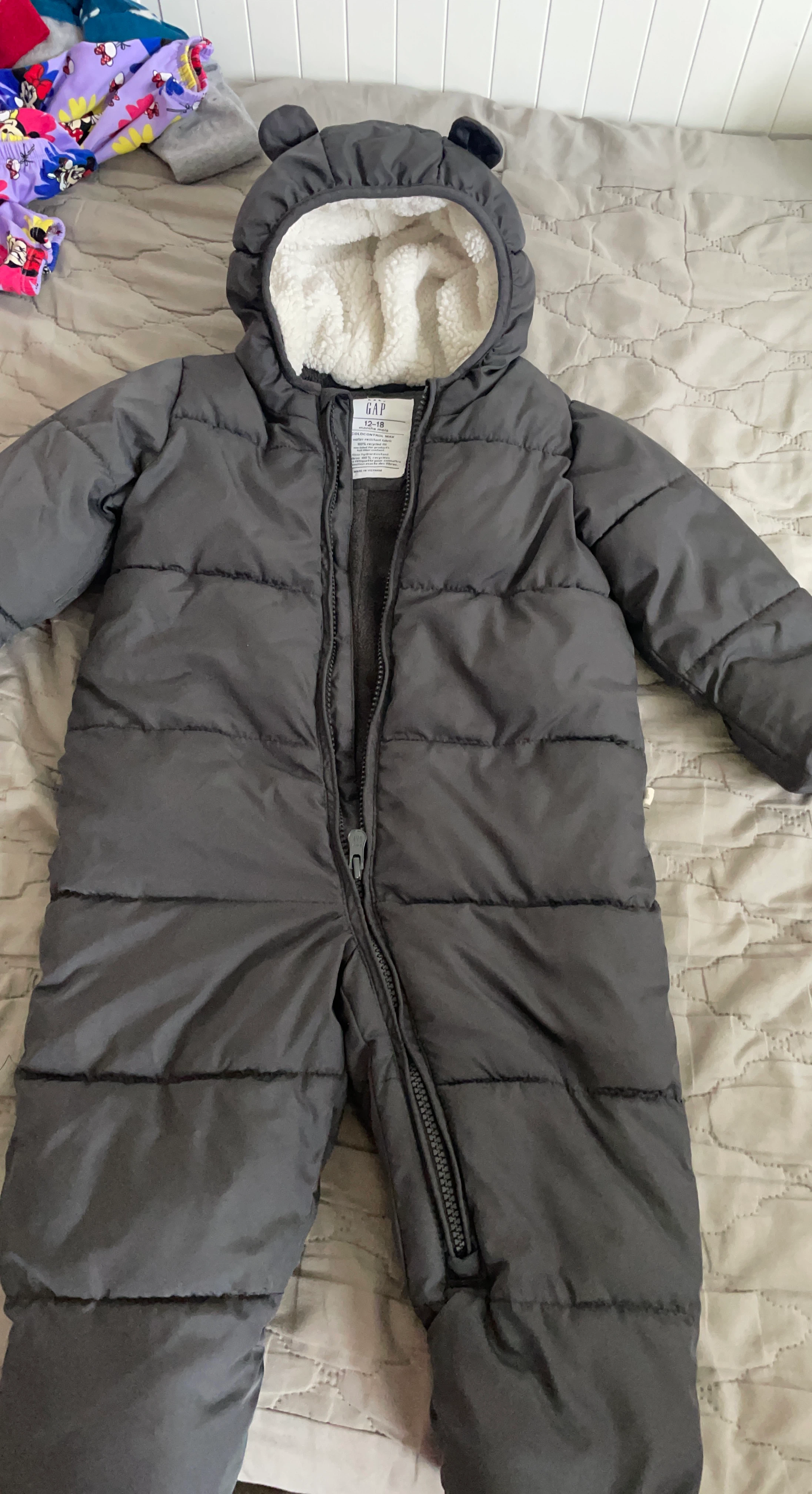 Gap Baby Winter Bunting Suit Grey