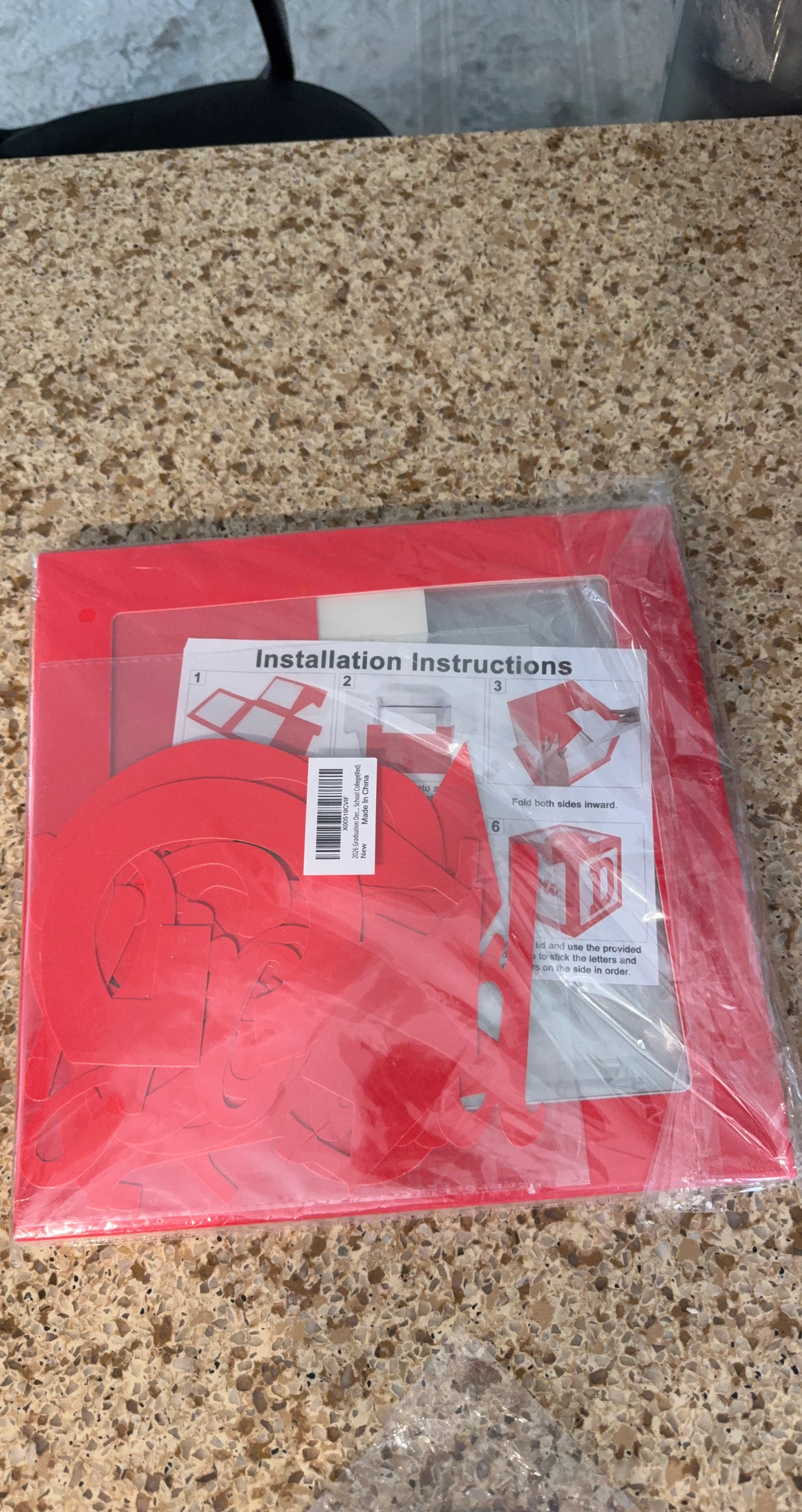 2026 Graduation Decoration Set Red