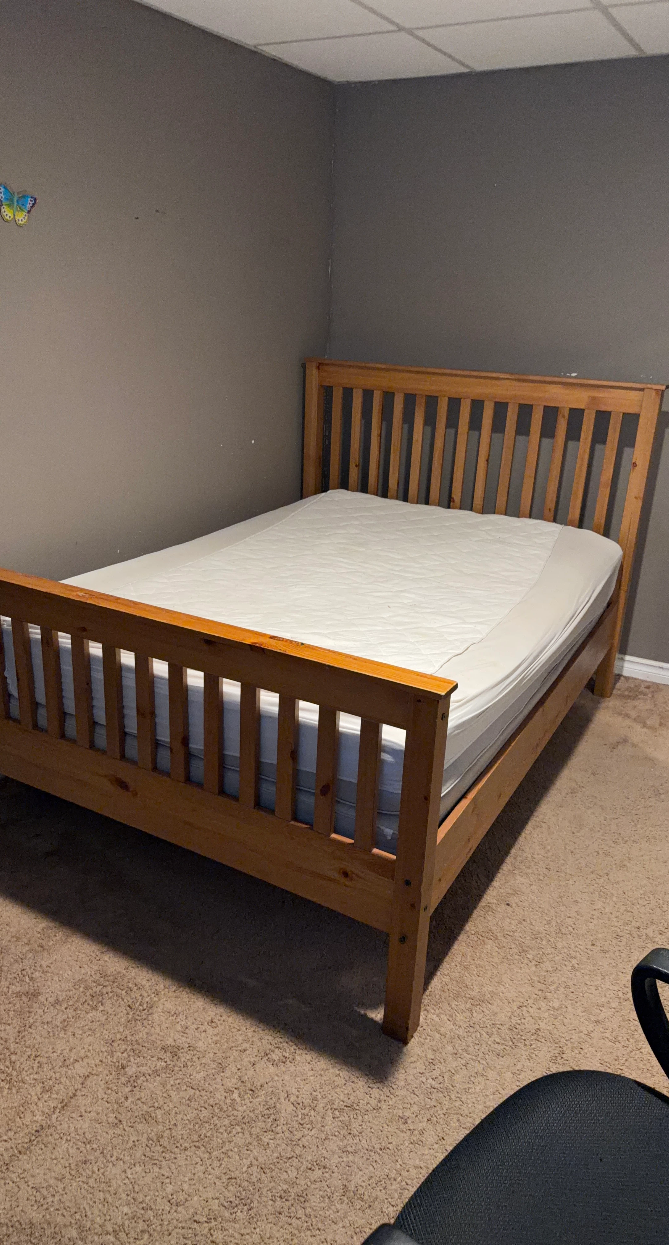IKEA Pine Wood Bed Frame