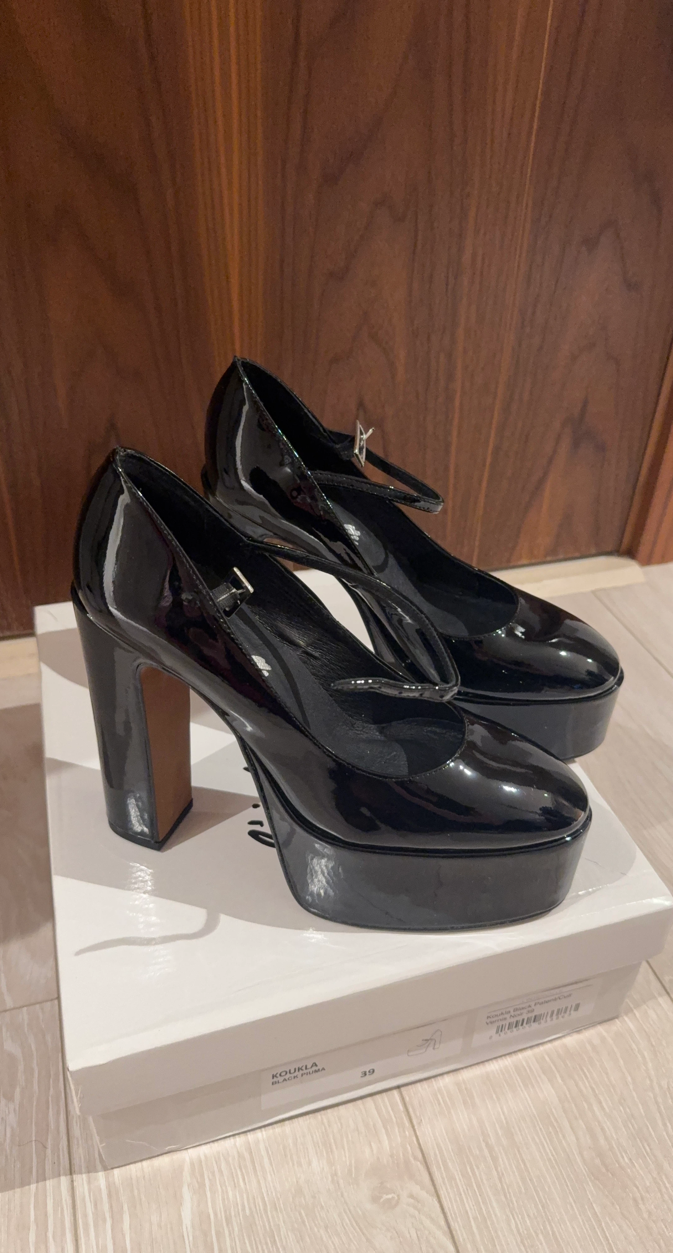 Black Patent Mary Jane Heels