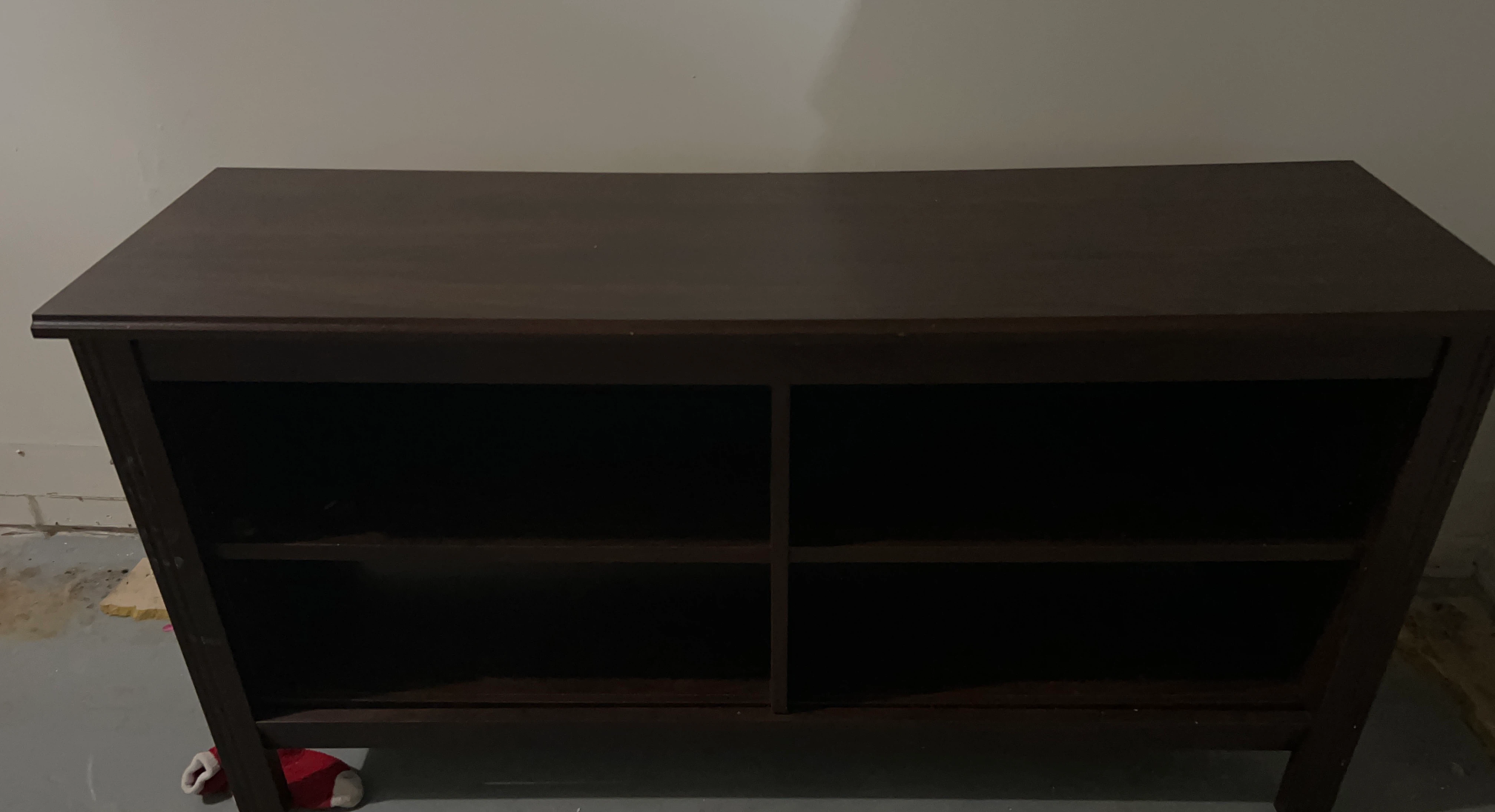 Dark Brown Wood Storage Console