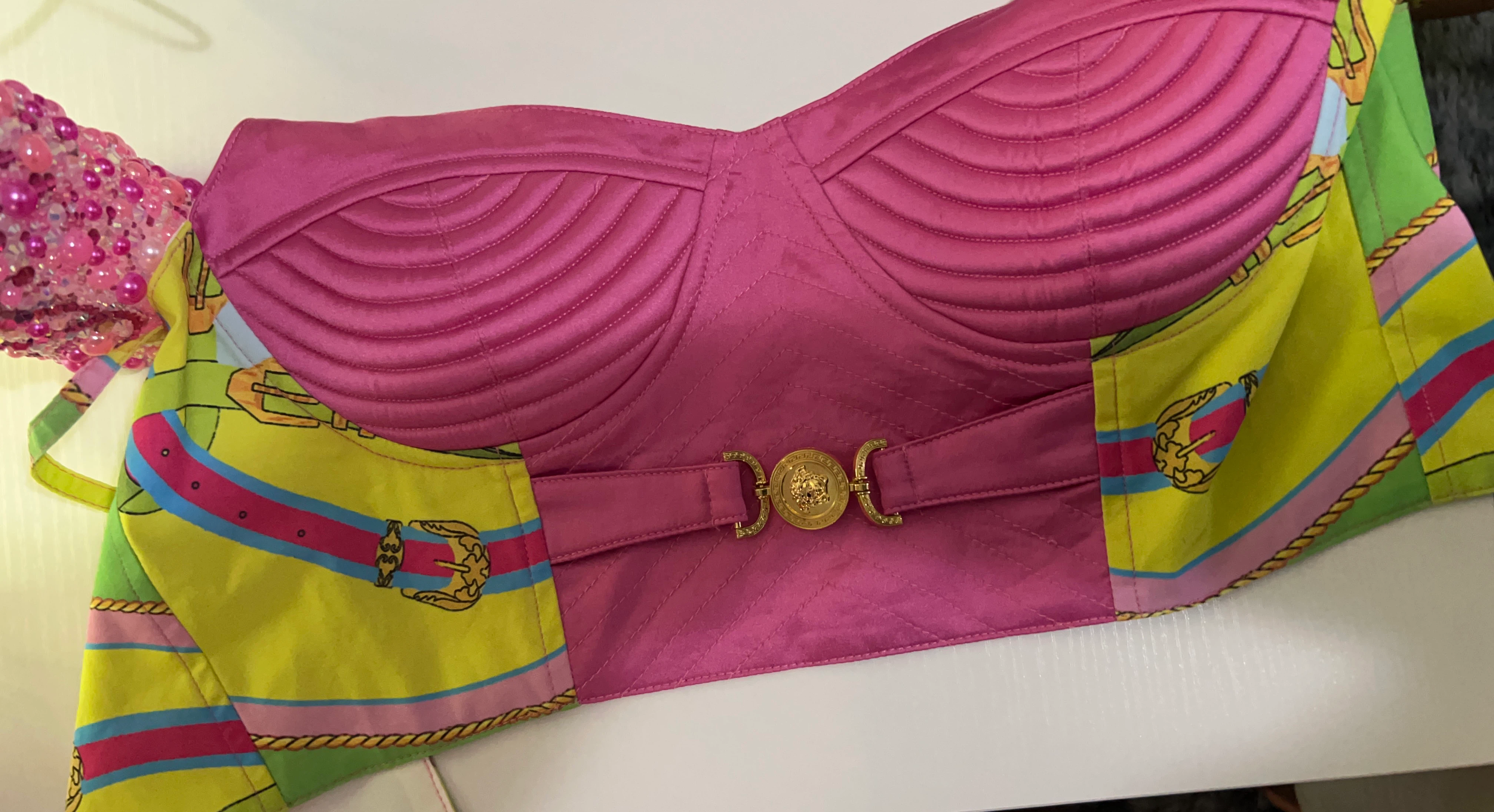 Versace Medusa Corset Top