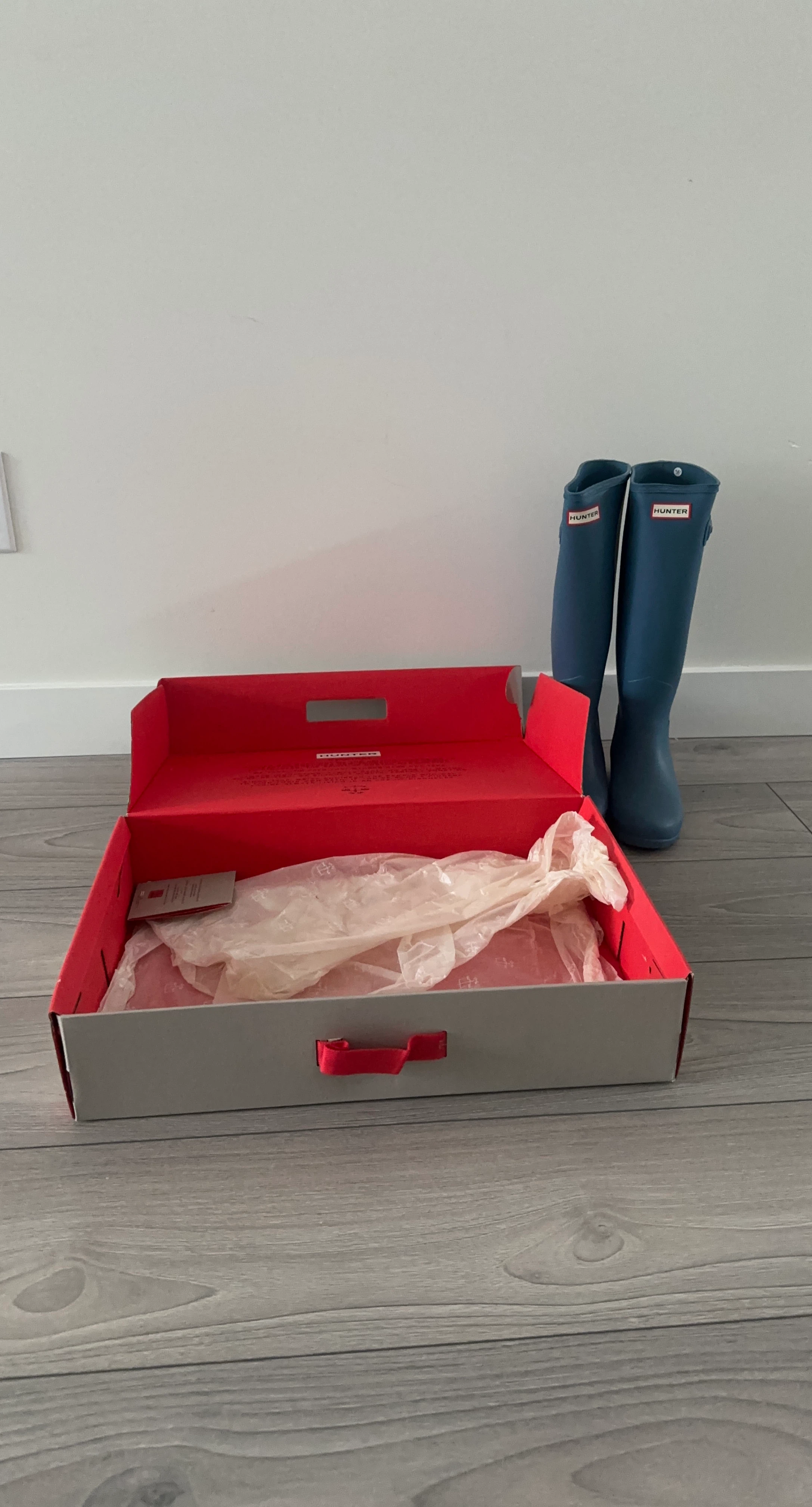 Hunter Tall Rain Boots Blue