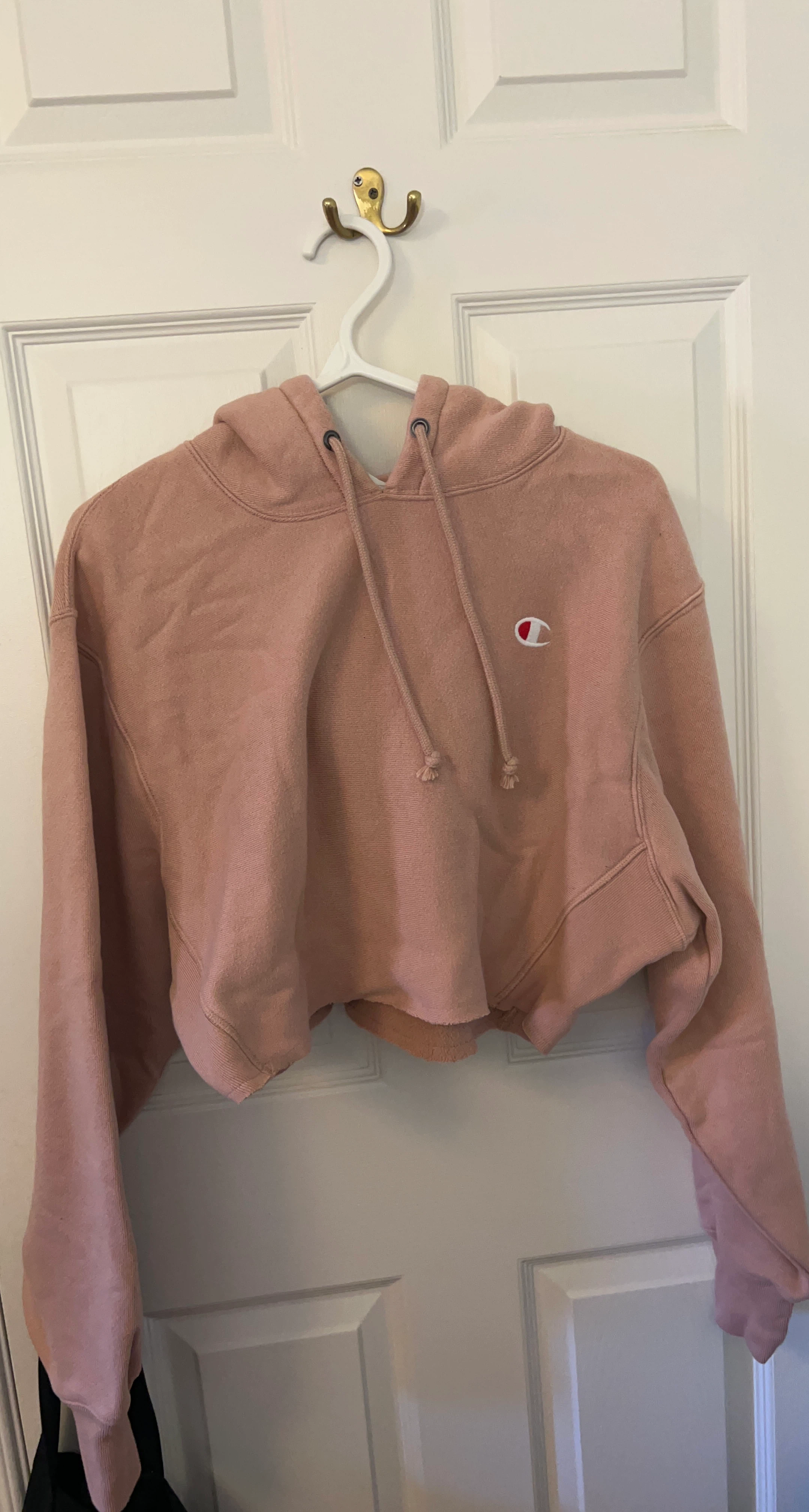 Champion Dusty Pink Crop Hoodie
