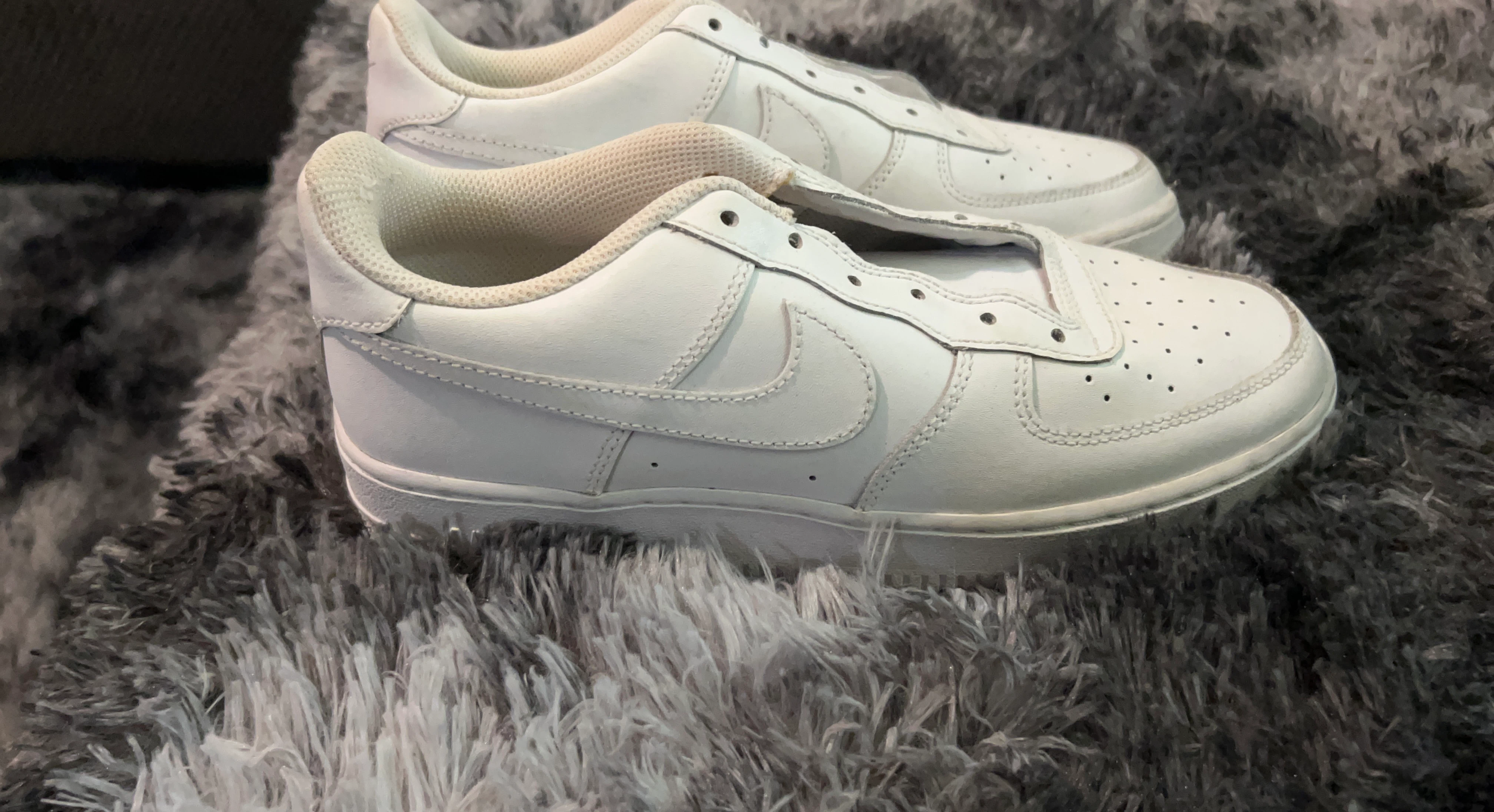 Nike Air Force 1 White Shoes Size 6Y