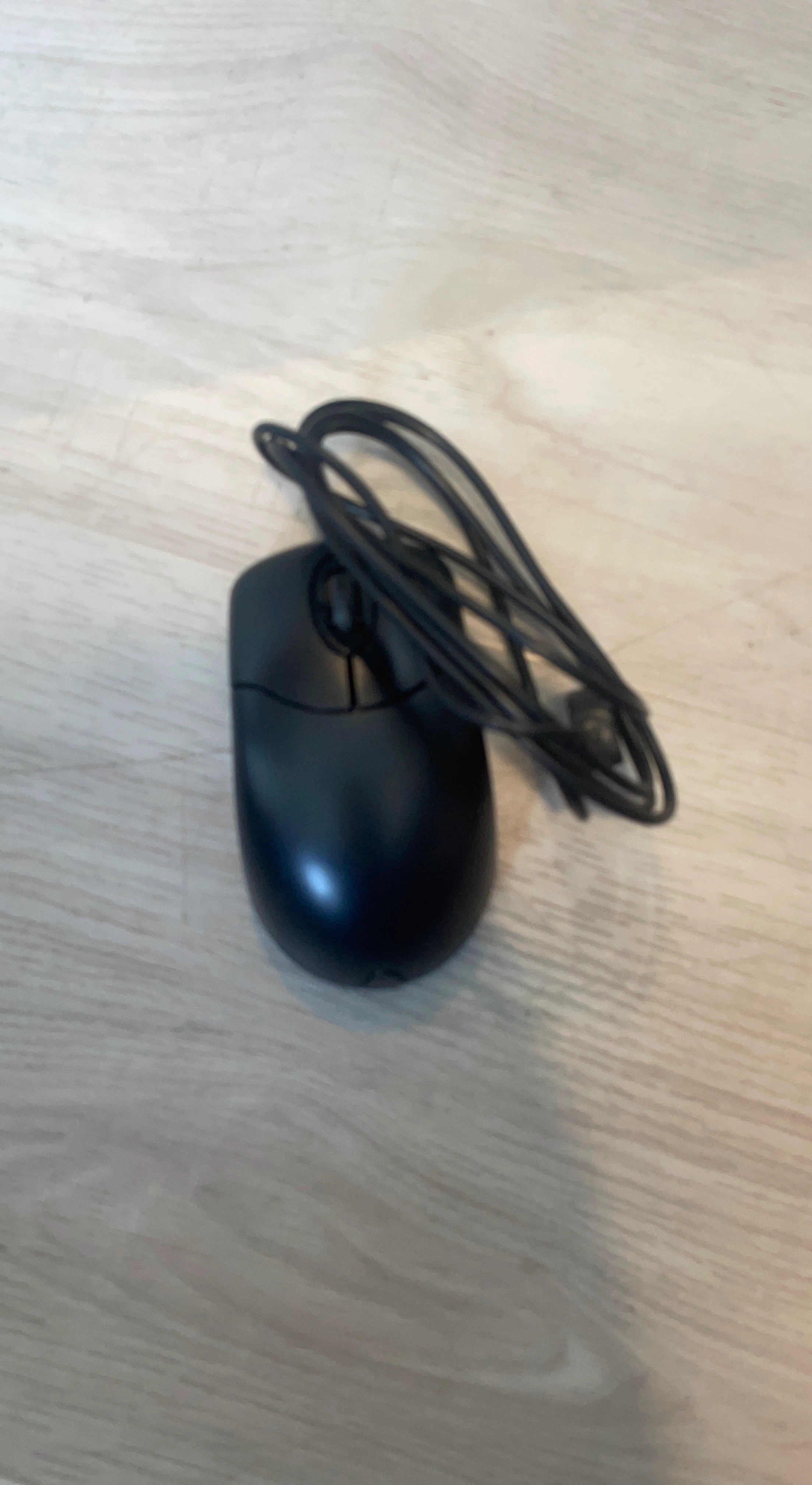 Black Wired Computer Mouse