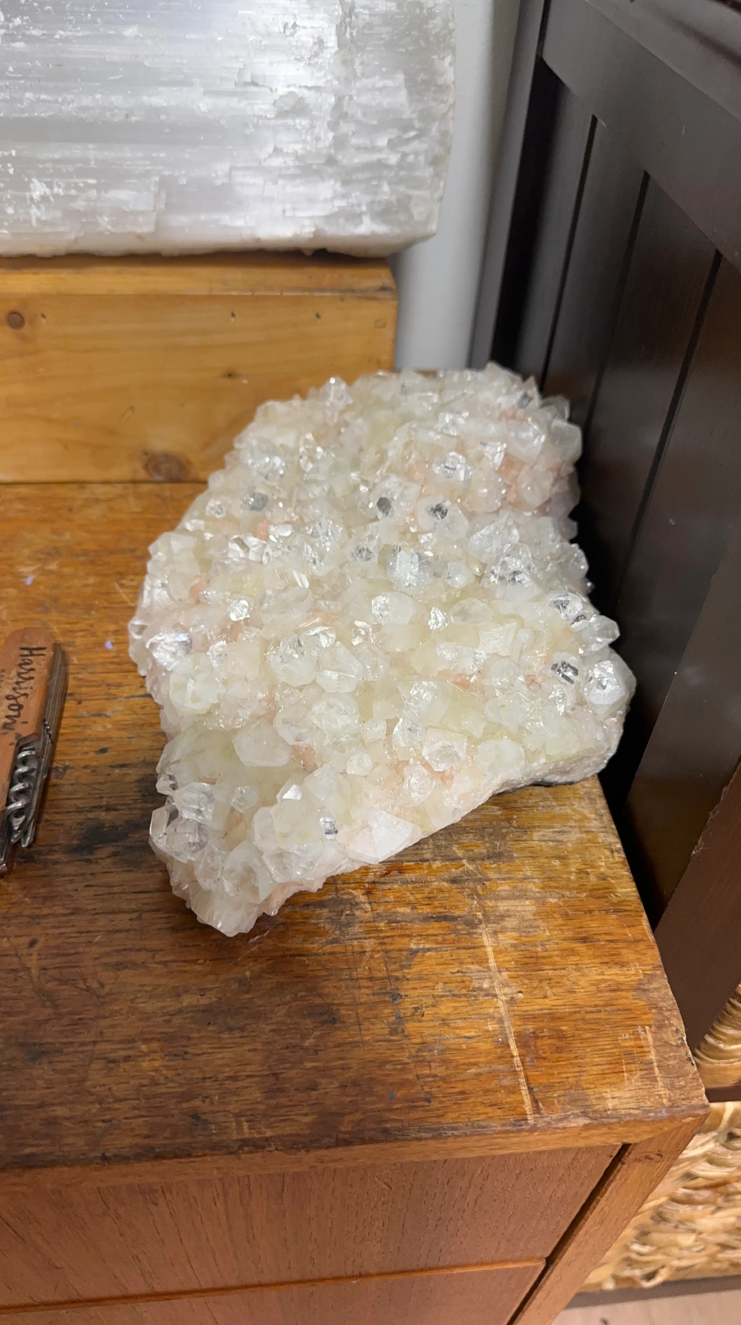 Large Clear Quartz Crystal Cluster