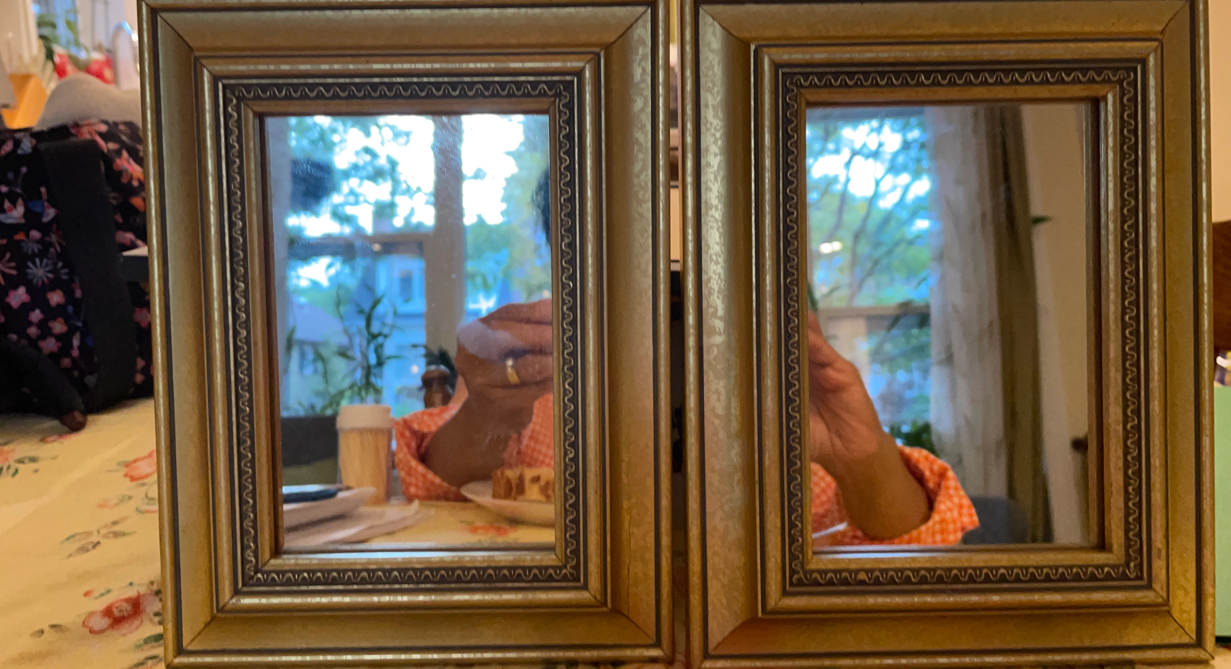Pair of Gold Ornate Wall Mirrors