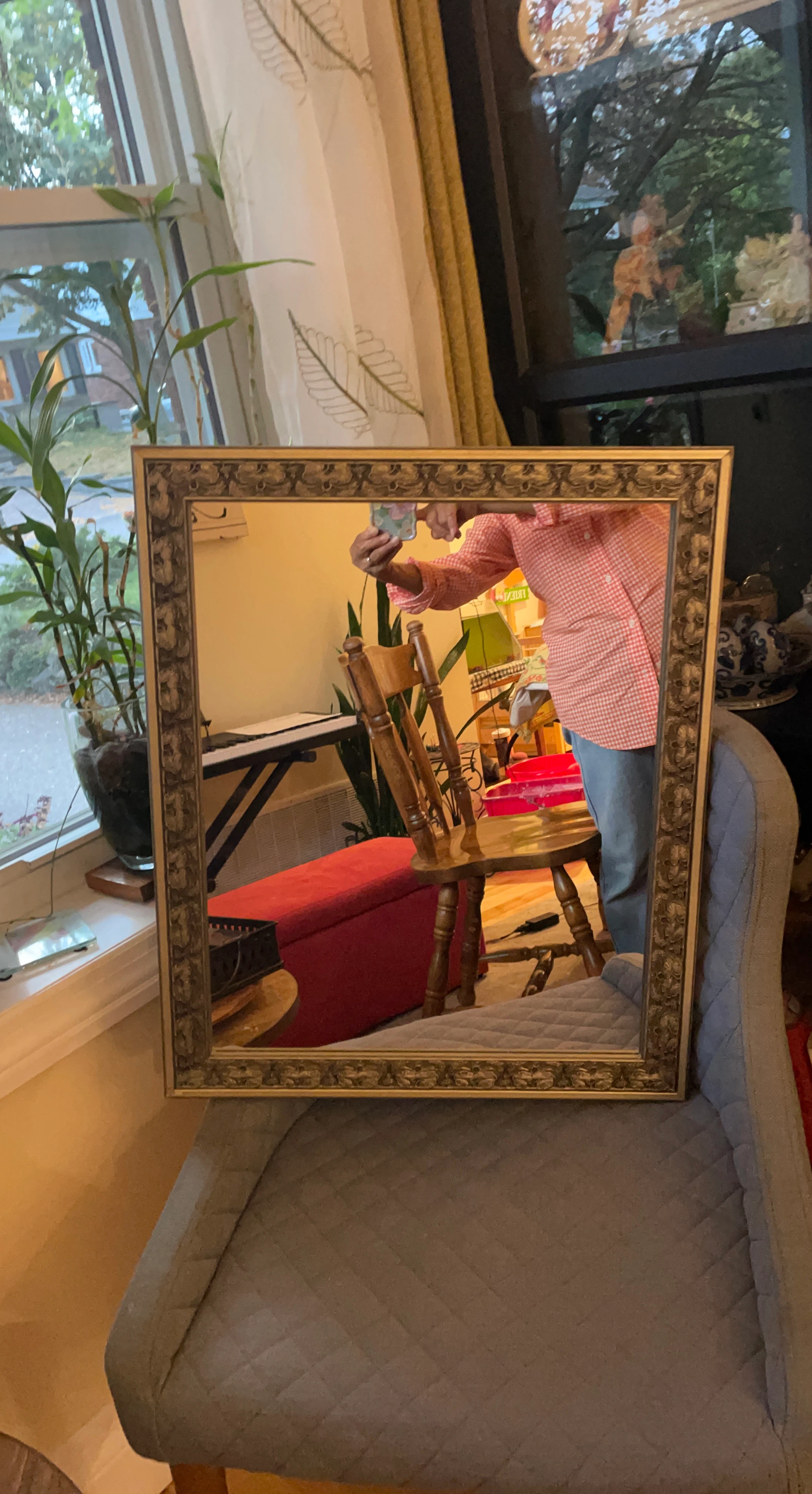 Ornate Gold Framed Wall Mirror
