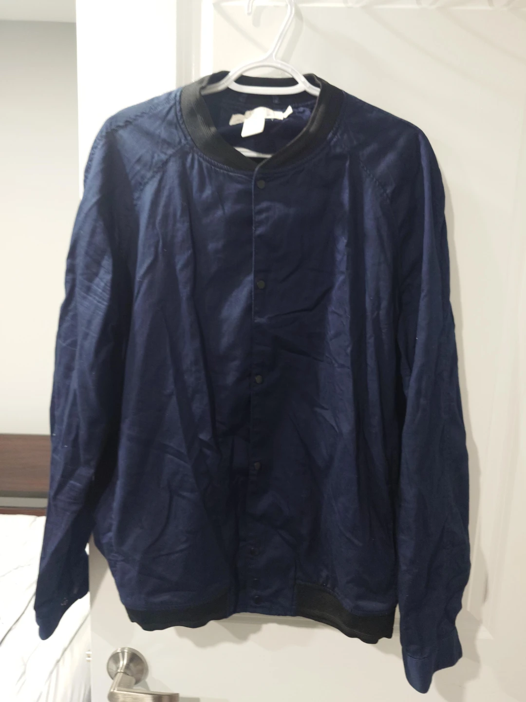 H&M Navy Blue Bomber Jacket