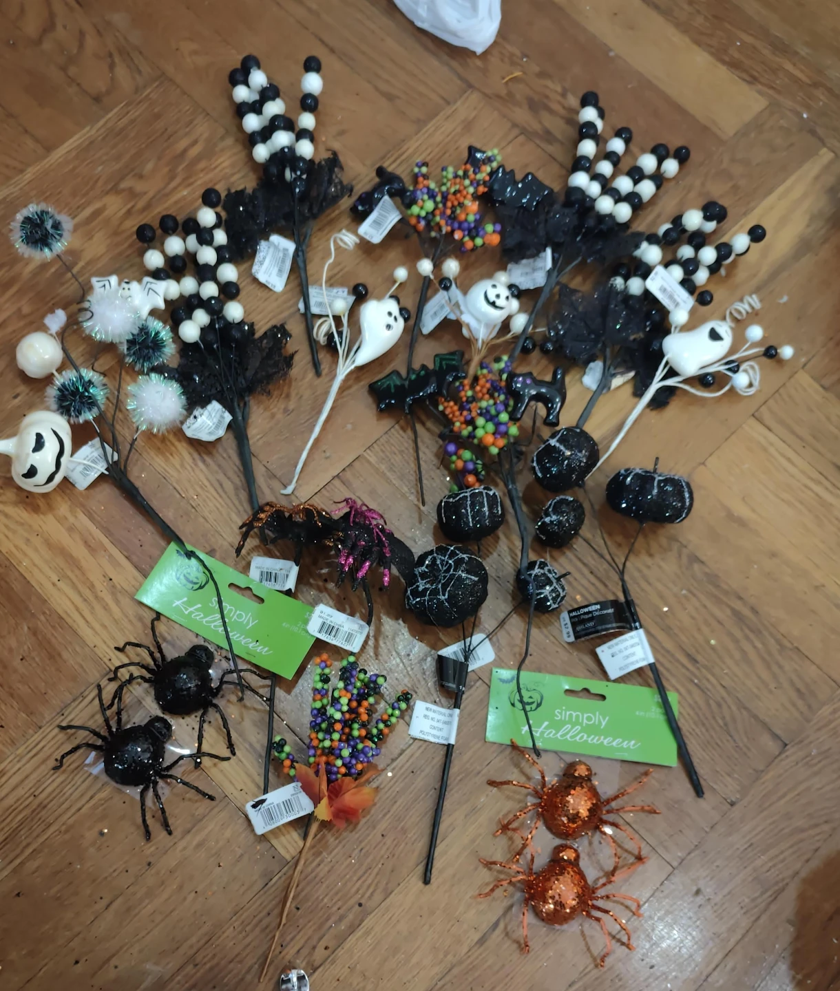 Halloween Decorative Picks Lot