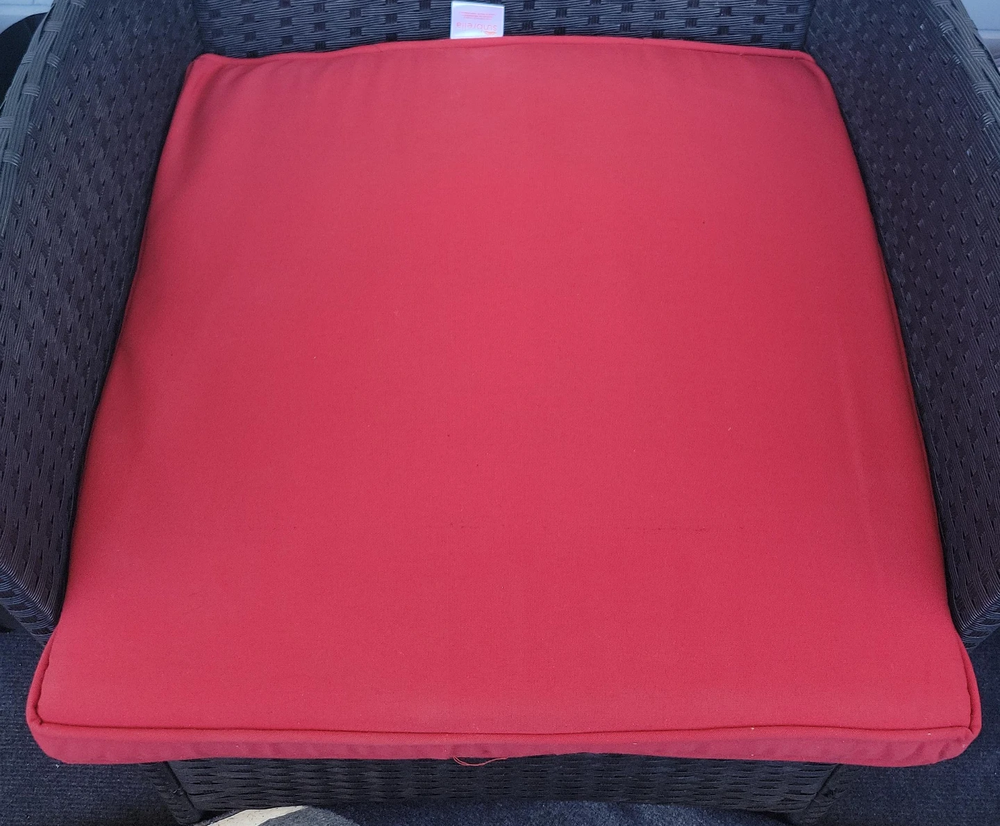 6 Sunbrella Red Patio Chair Cushion