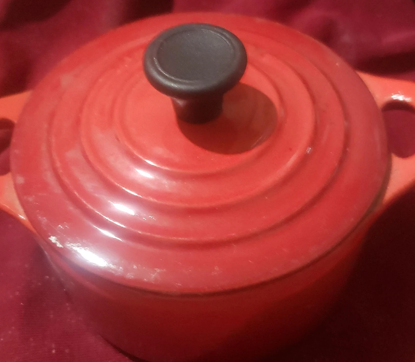 Le Creuset Enameled Cast Iron Mini Cocotte Red