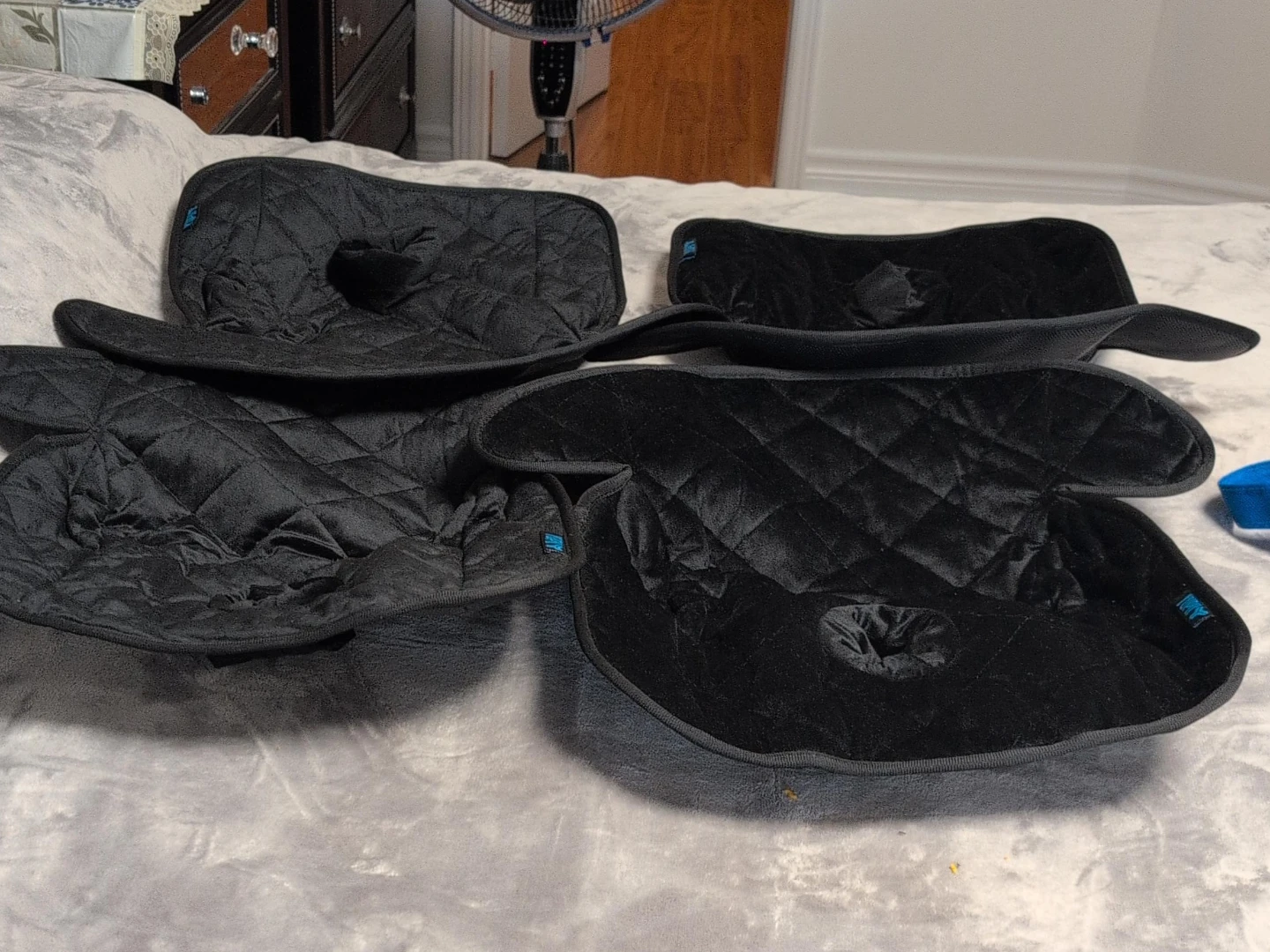 Black Quilted Car Seat Covers