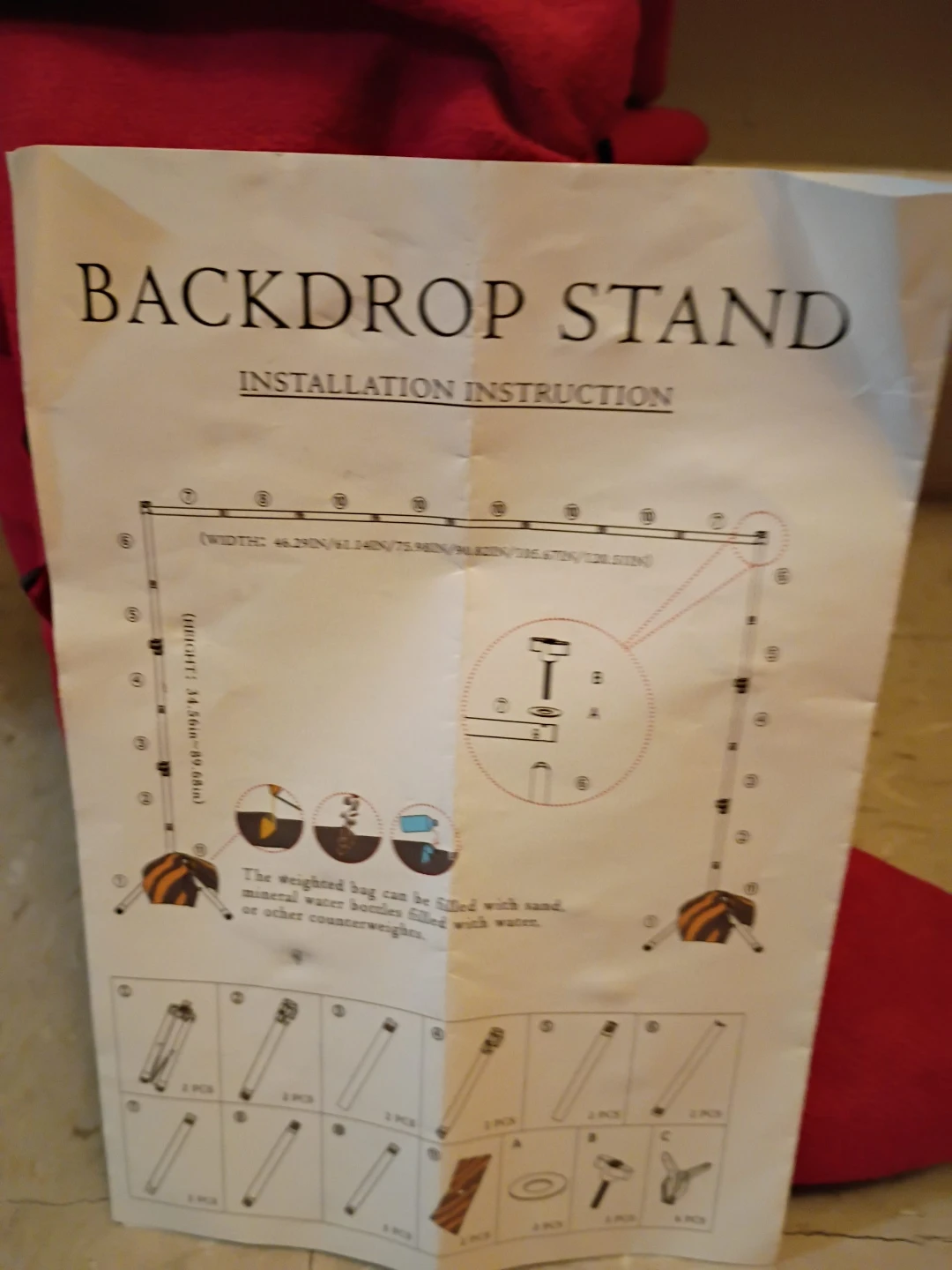 Adjustable Backdrop Stand