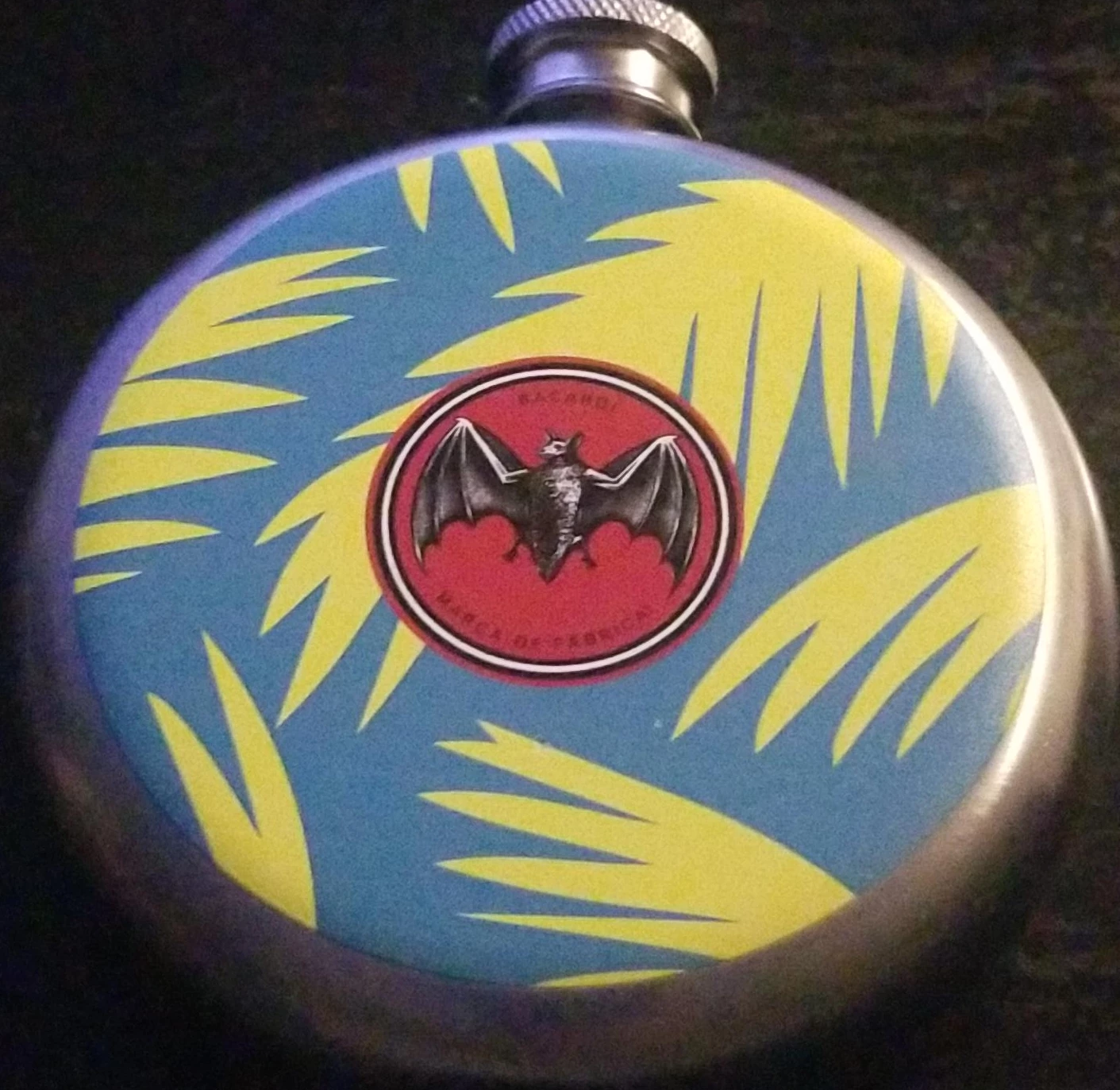 Bacardi Stainless Steel Round Flask
