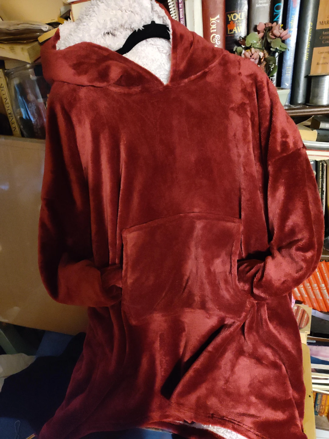 Burgundy Wearable Blanket Hoodie