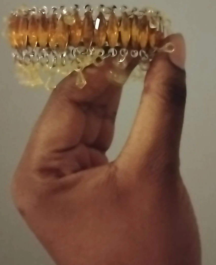 Amber Rhinestone Bracelet