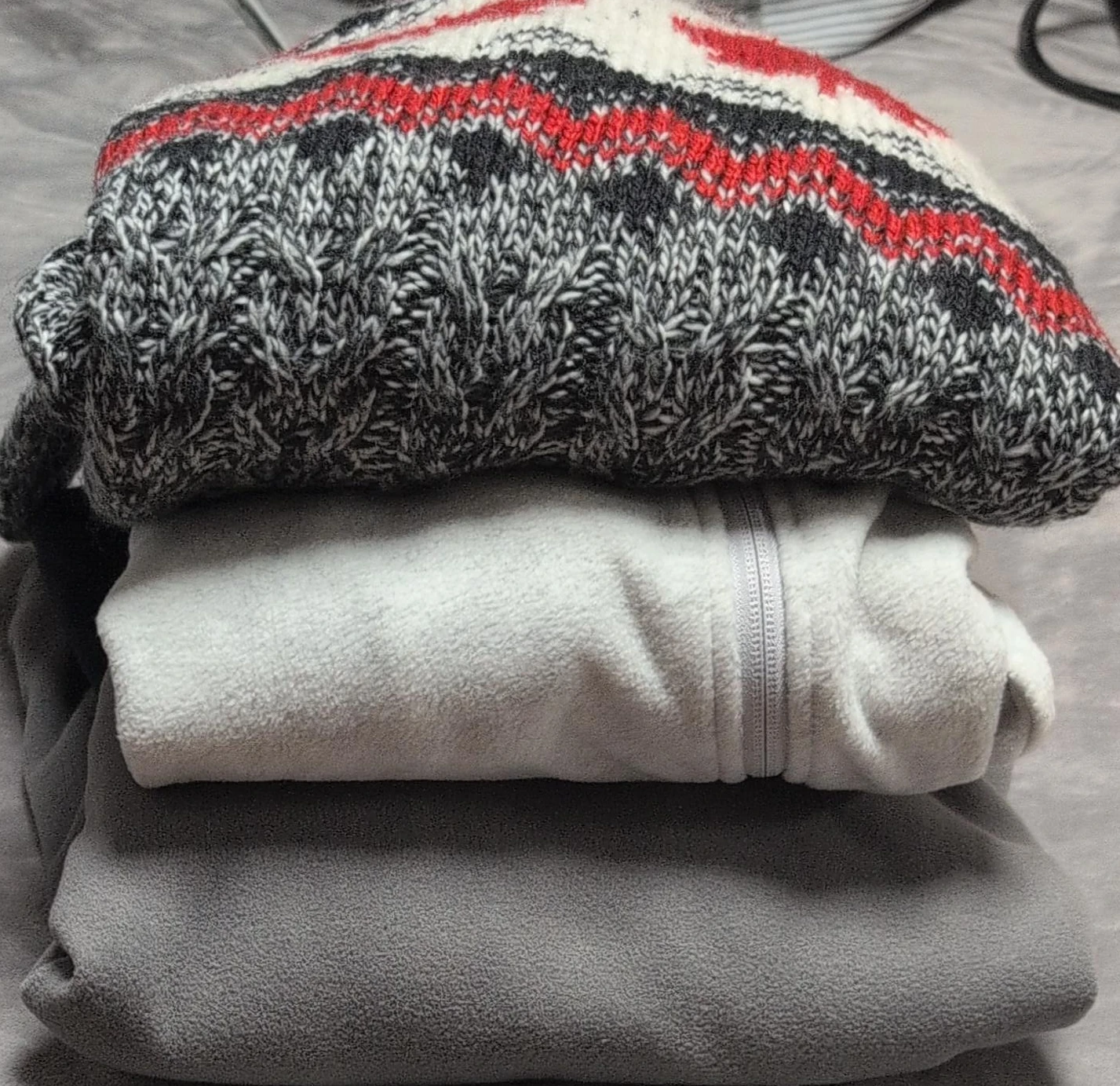 Lot of 3 Winter Sweaters and Fleece $10 each