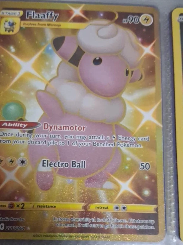 Pokemon Flaaffy Gold Secret Rare 280/264