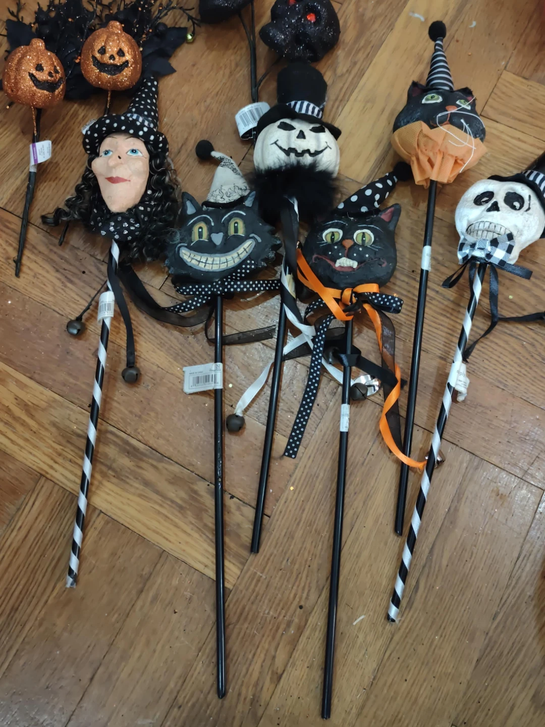 Halloween Themed Decorative Sticks (Set of 7)