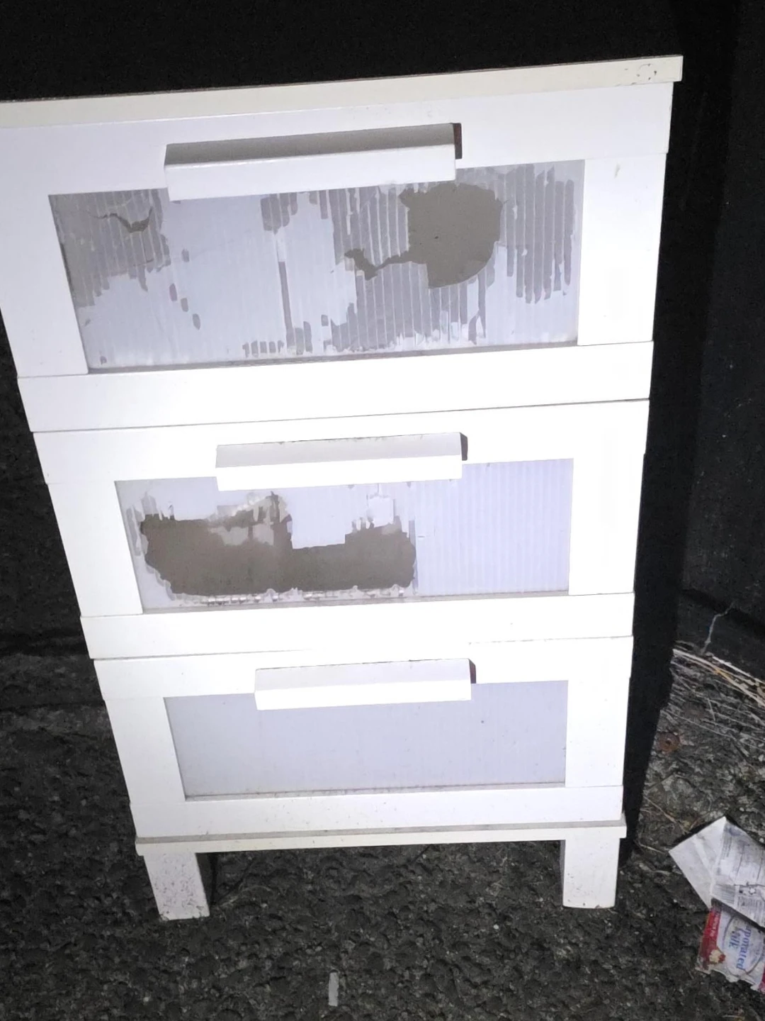 White 3-Drawer Storage Unit