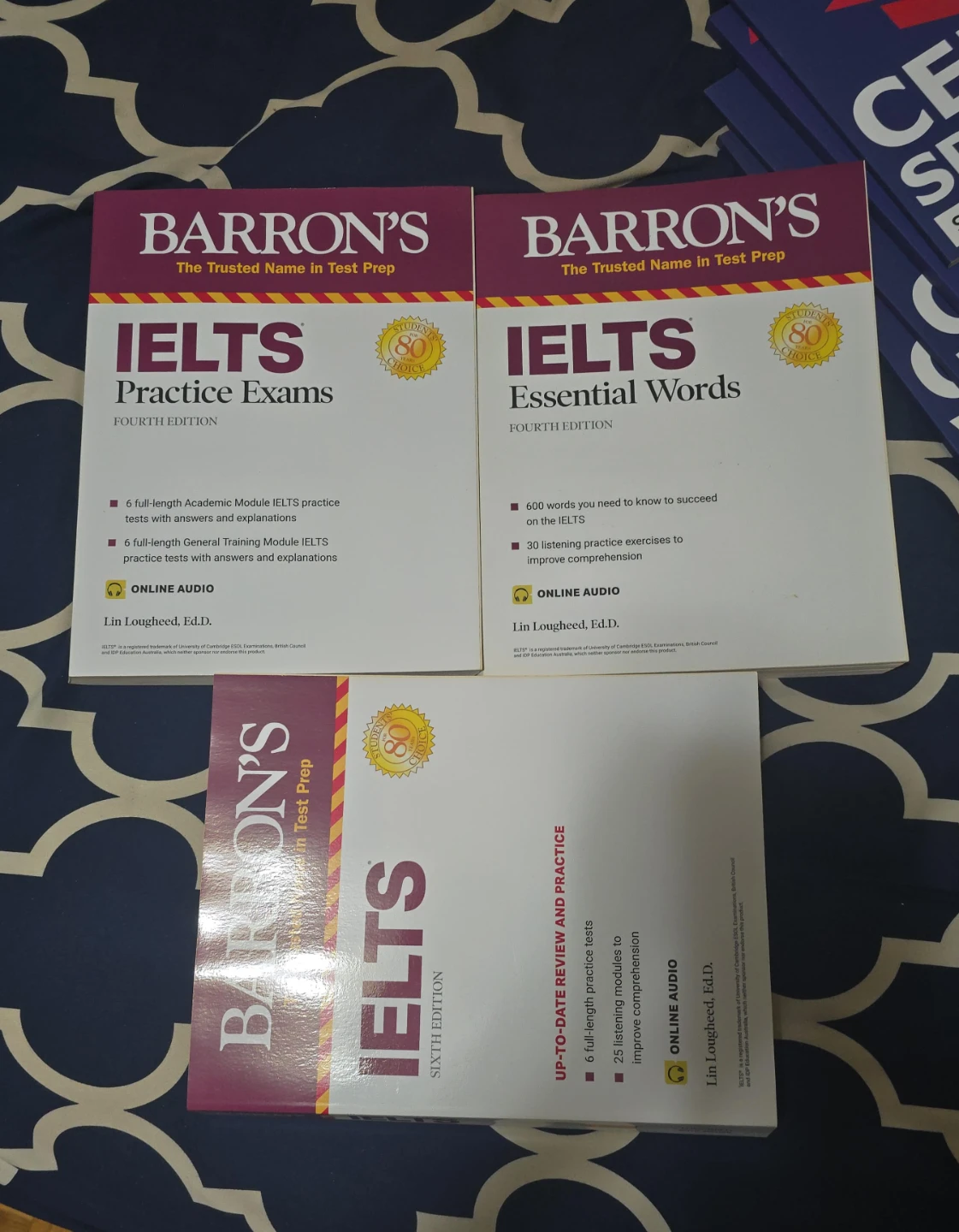 Barron's IELTS Test Prep Books - Set of 3