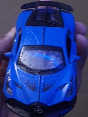 Blue Bugatti Divo Toy Car