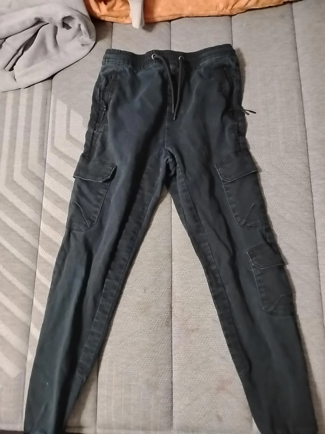 Black Cargo Joggers