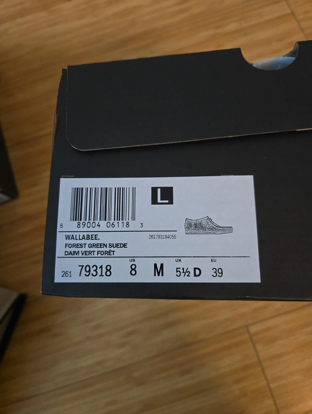 Brand new in box Clarks Originals Wallabee Shoes Forest Green - photo 3