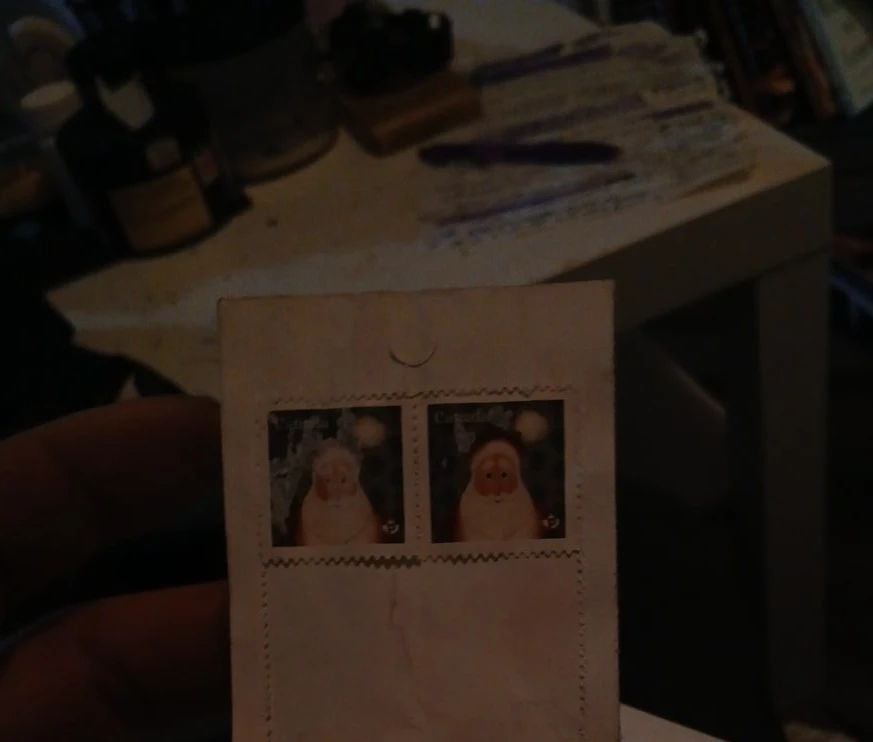 Two Canada Post Santa Claus Postage Stamps
