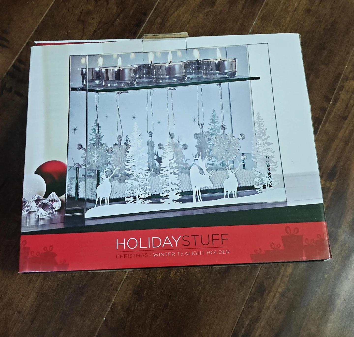 HolidayStuff Christmas Winter Tealight Holder