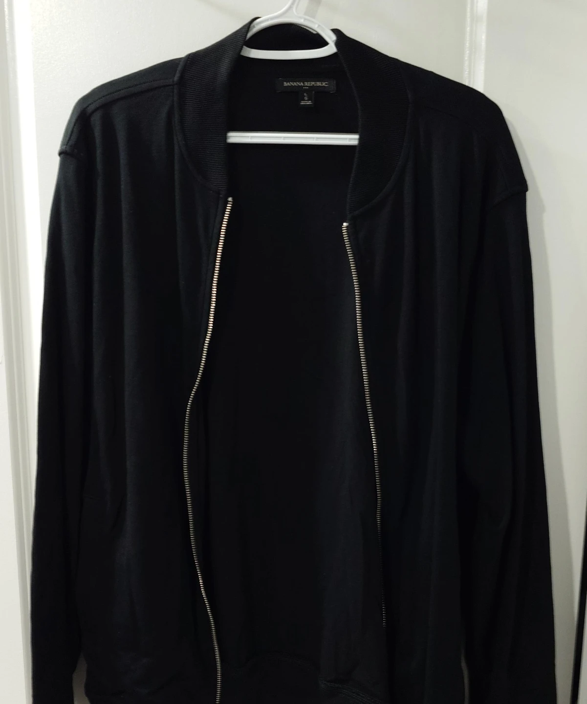 Banana Republic Black Bomber Jacket