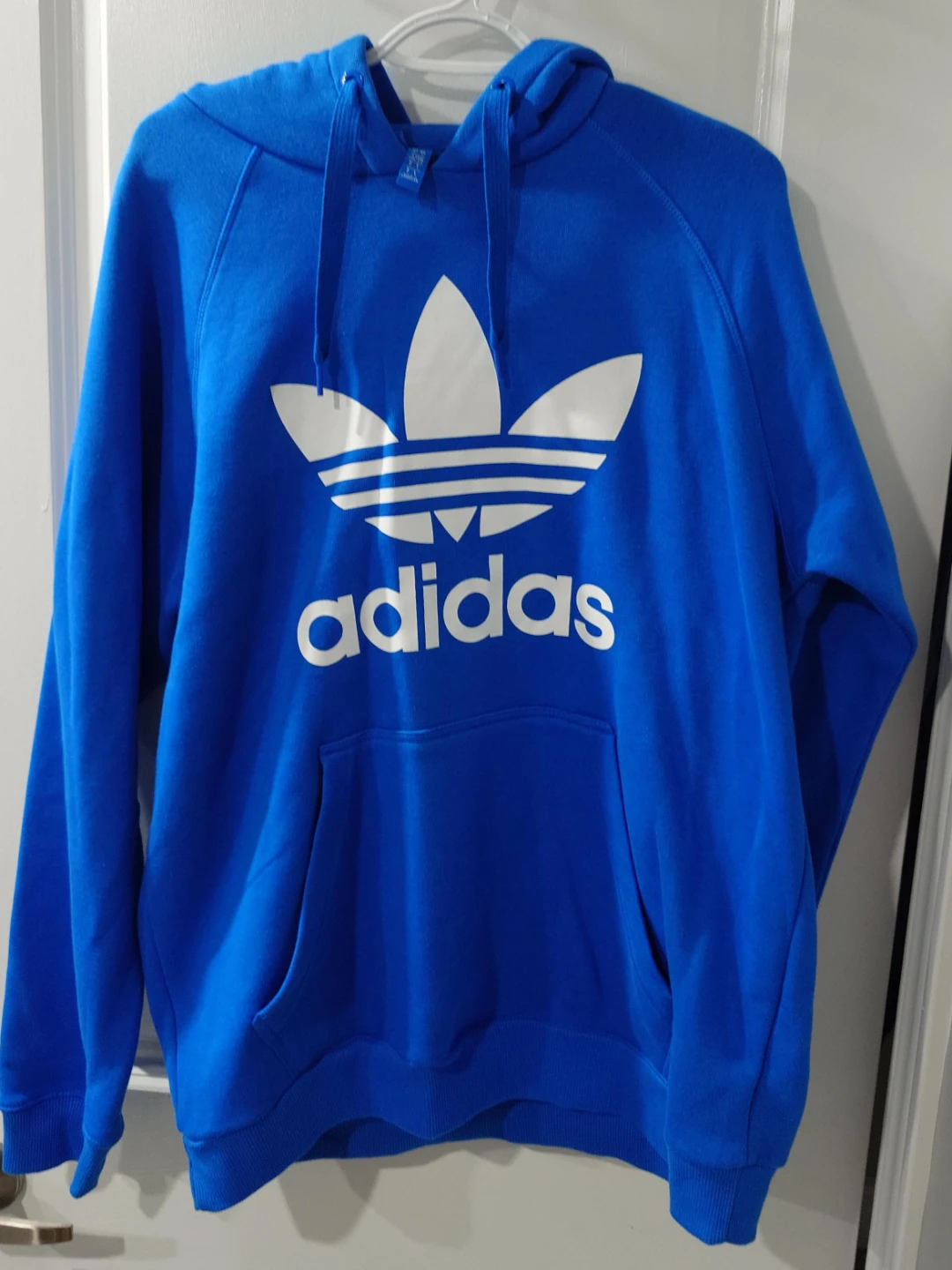 Blue Adidas Trefoil Hoodie