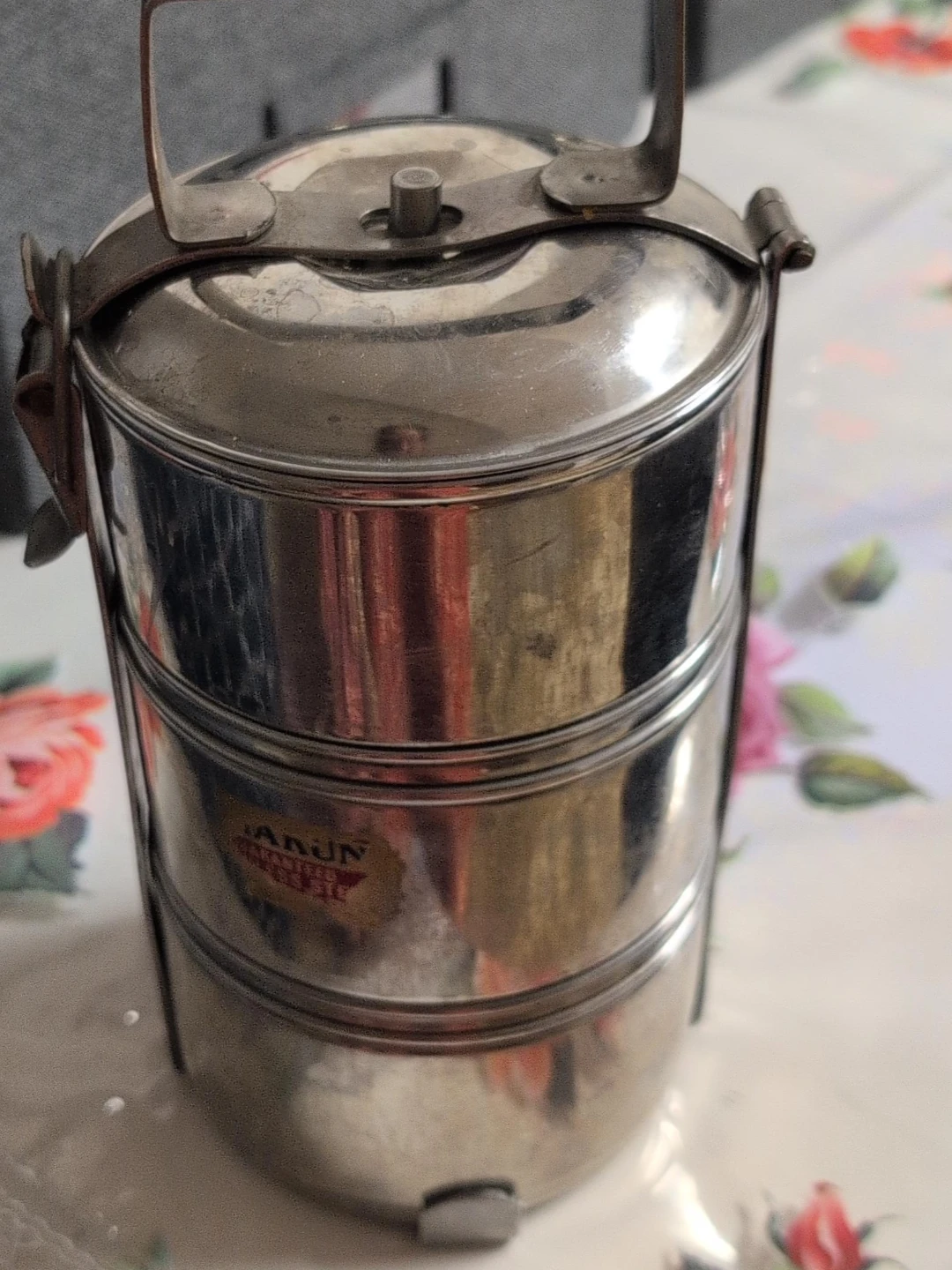 Arun 3-Tier Stainless Steel Tiffin Carrier