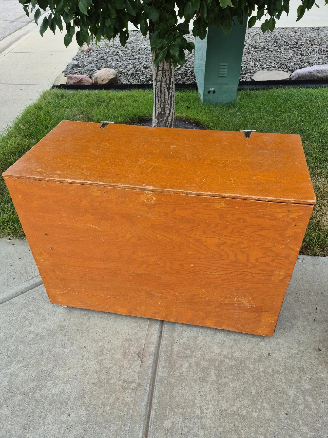 Wooden storage chest
