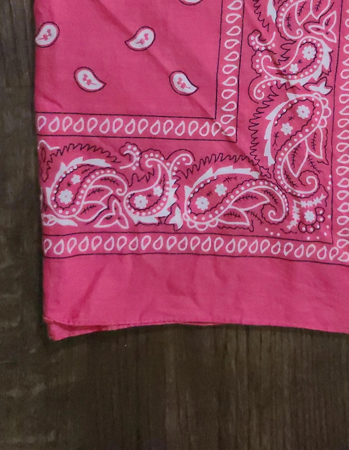 Pink Paisley Bandana