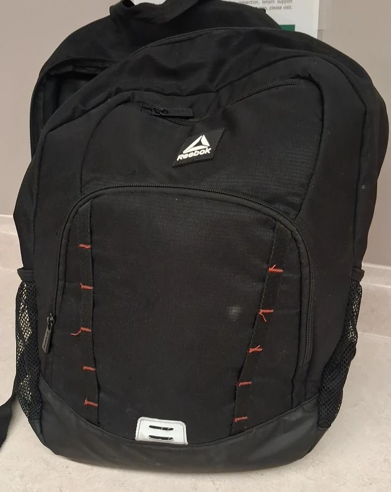 Reebok Black Backpack